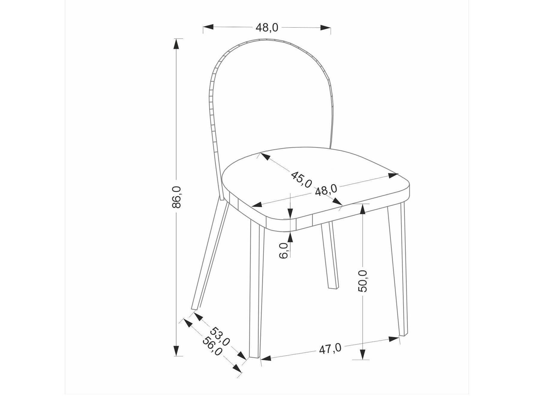 Stol Houston 1931 (Bež + Oreh)