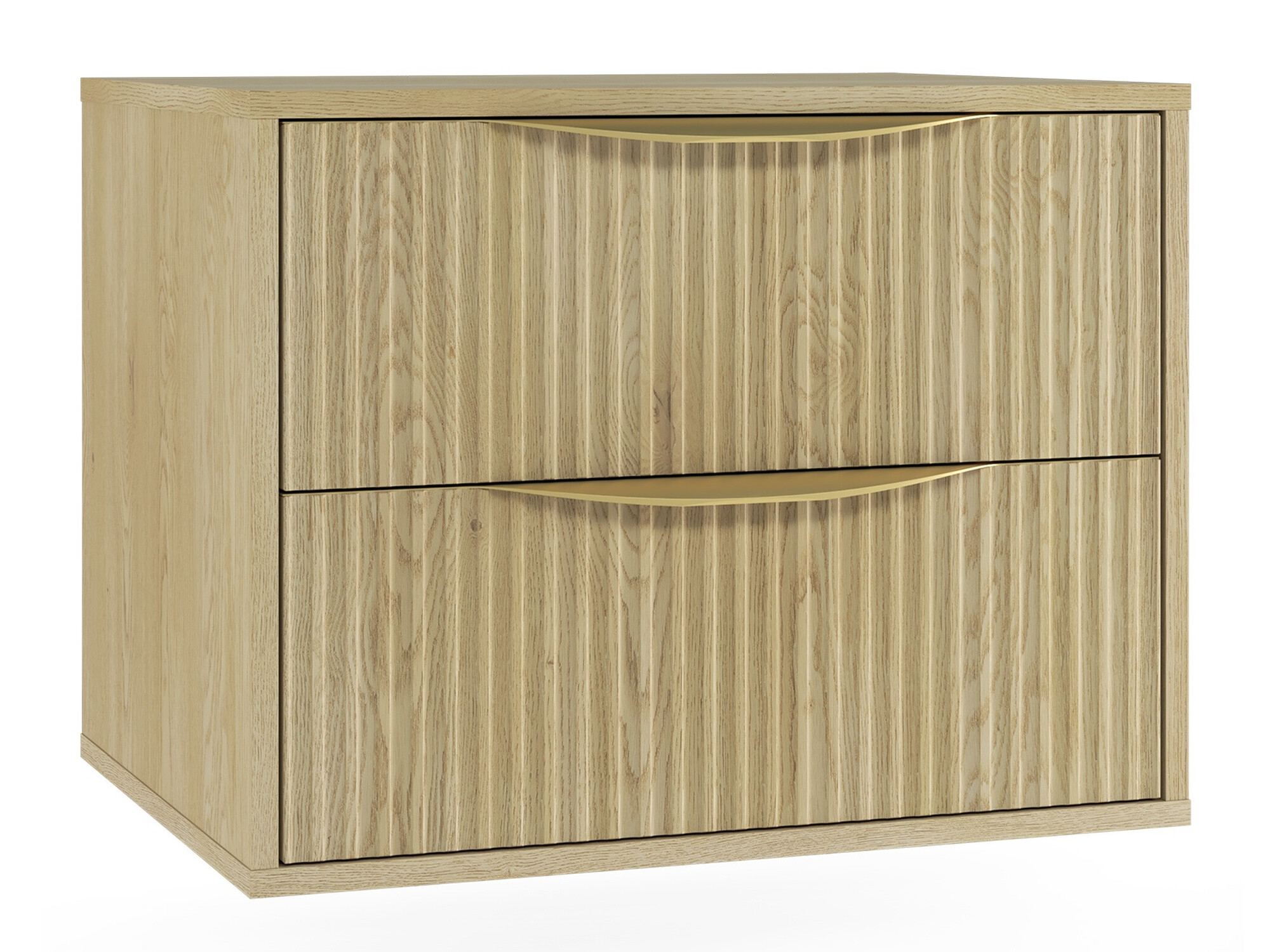 Viseča kopalniška omarica za umivalnik Burleson 162 (Hrast)