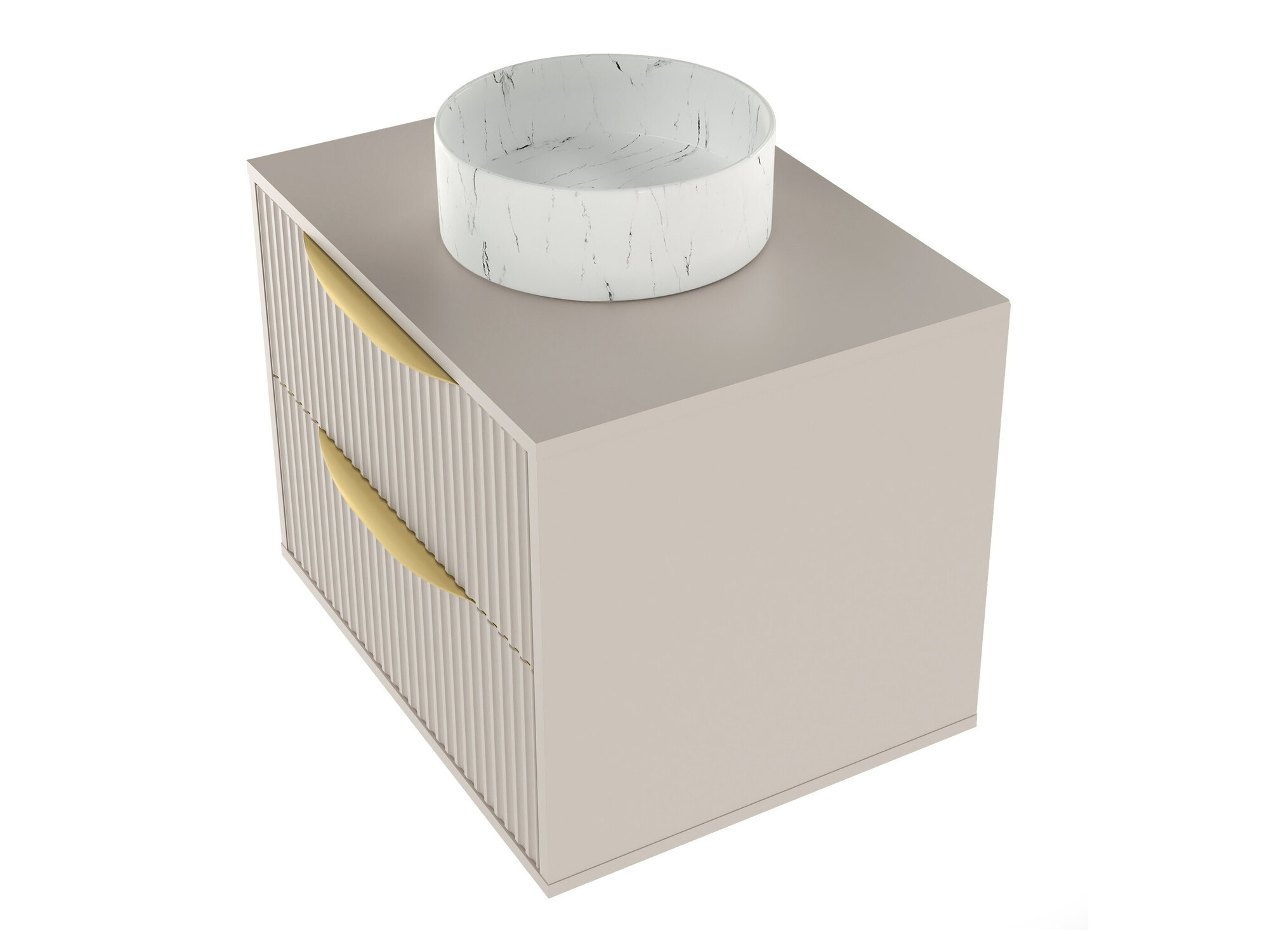 Viseča kopalniška omarica za umivalnik Burleson 162 (Kašmir)