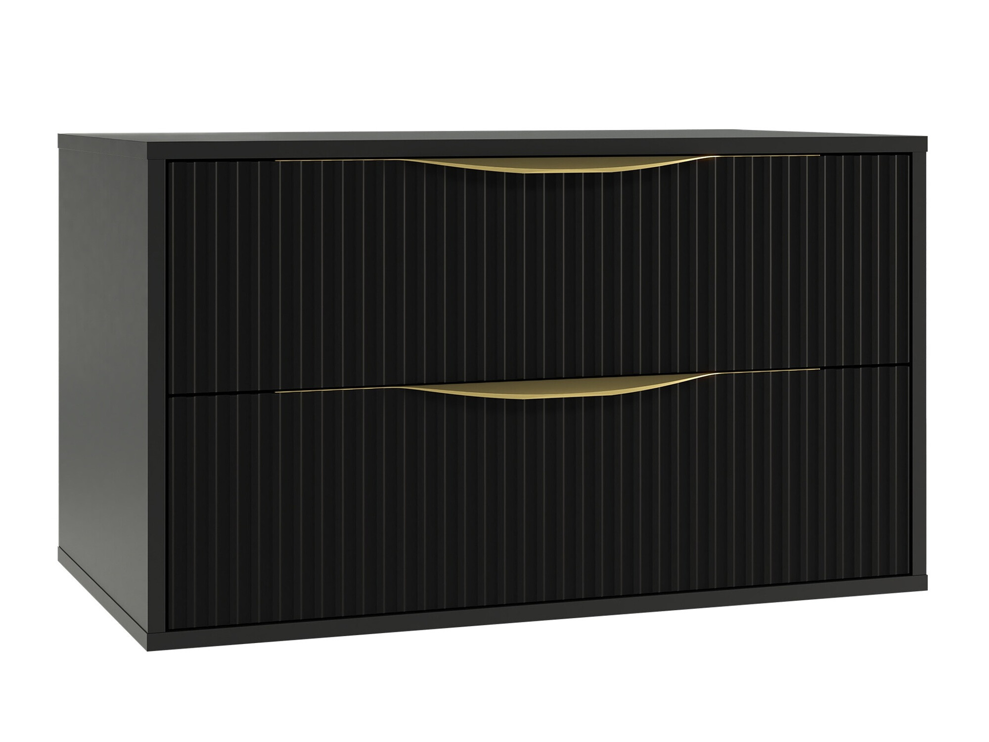 Viseča kopalniška omarica za umivalnik Burleson 163 (Črna)