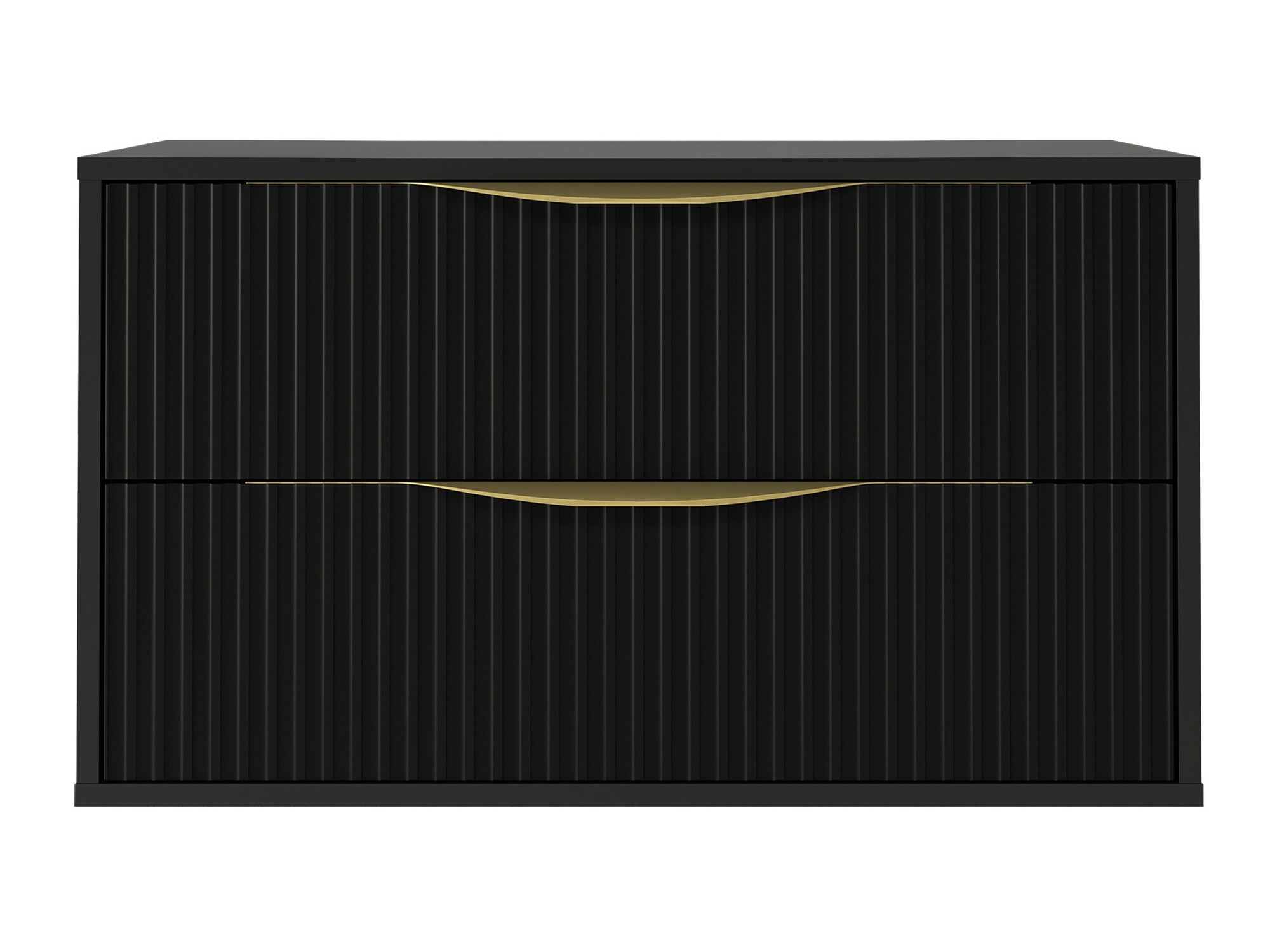 Viseča kopalniška omarica za umivalnik Burleson 163 (Črna)