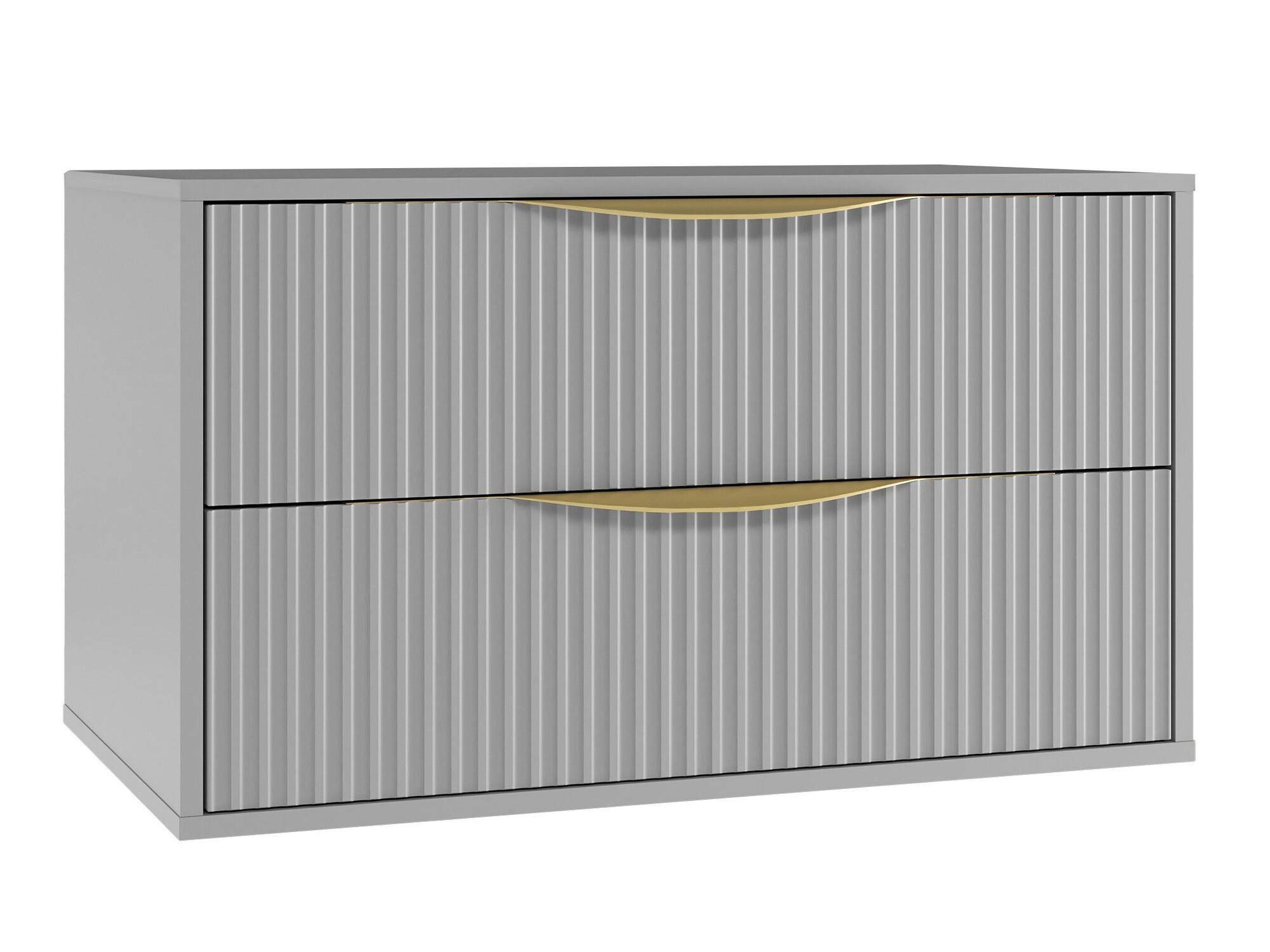 Viseča kopalniška omarica za umivalnik Burleson 163 (Siva)