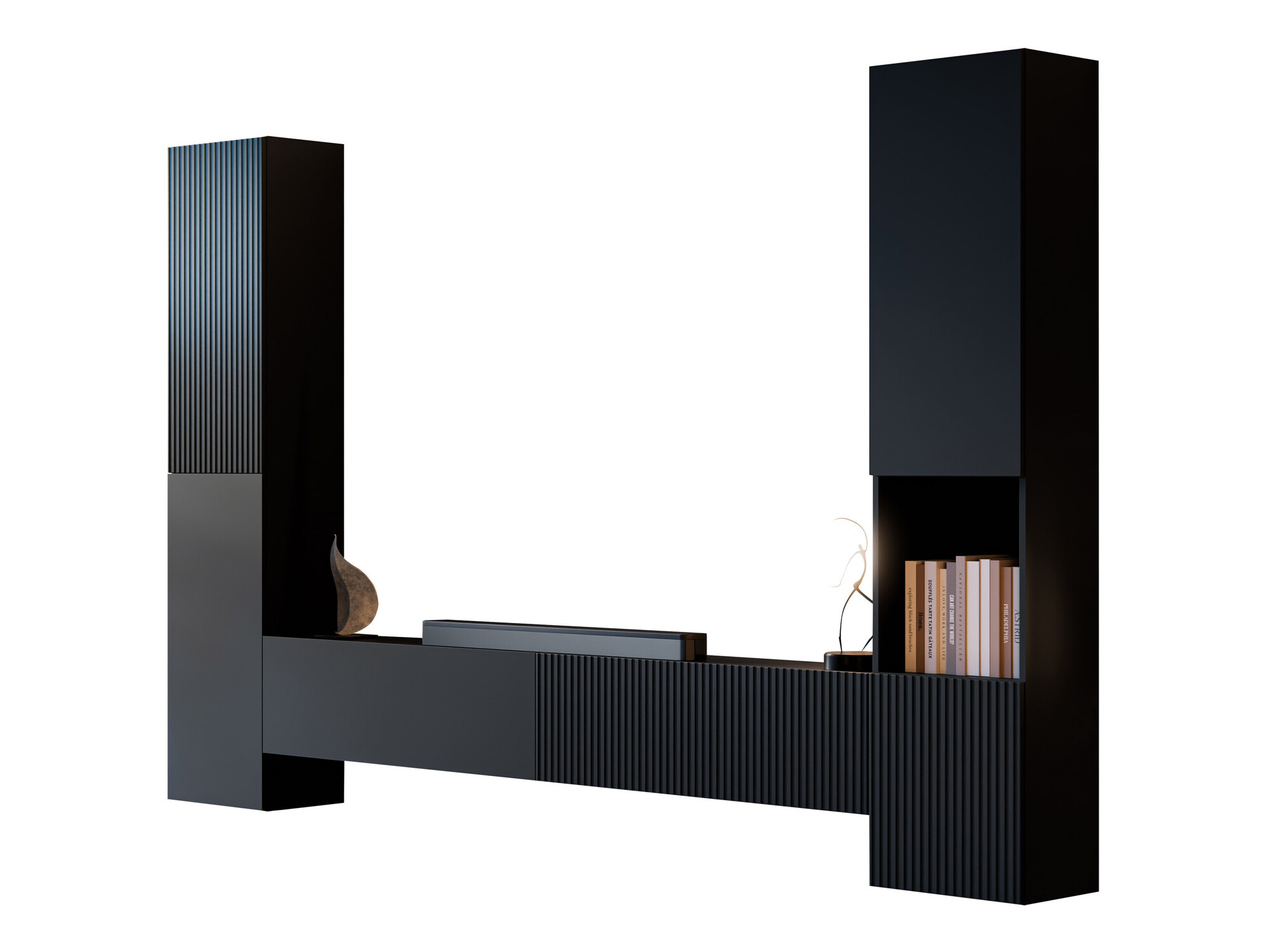 Komplet za dnevno sobo Species I (Črna)