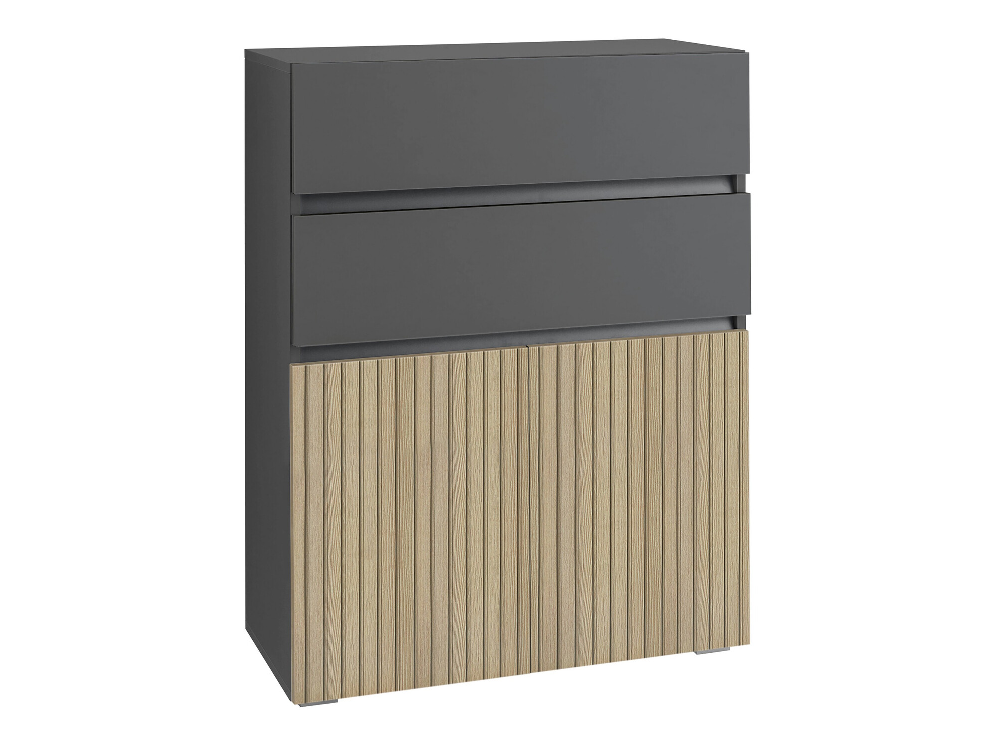 Prostostoječa Kopalniška omarica Soncamu 101 (Antracit + Lahki hrast)