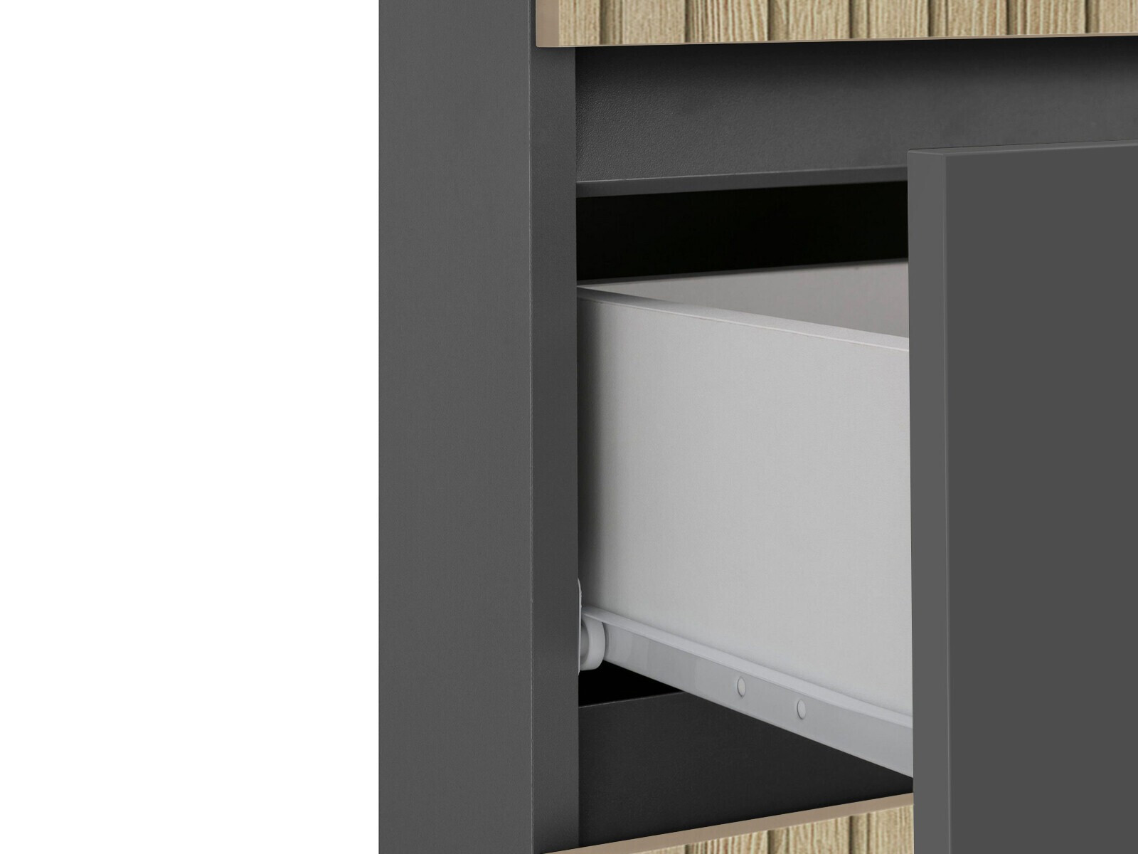 Prostostoječa Kopalniška omarica Soncamu 102 (Antracit + Lahki hrast)
