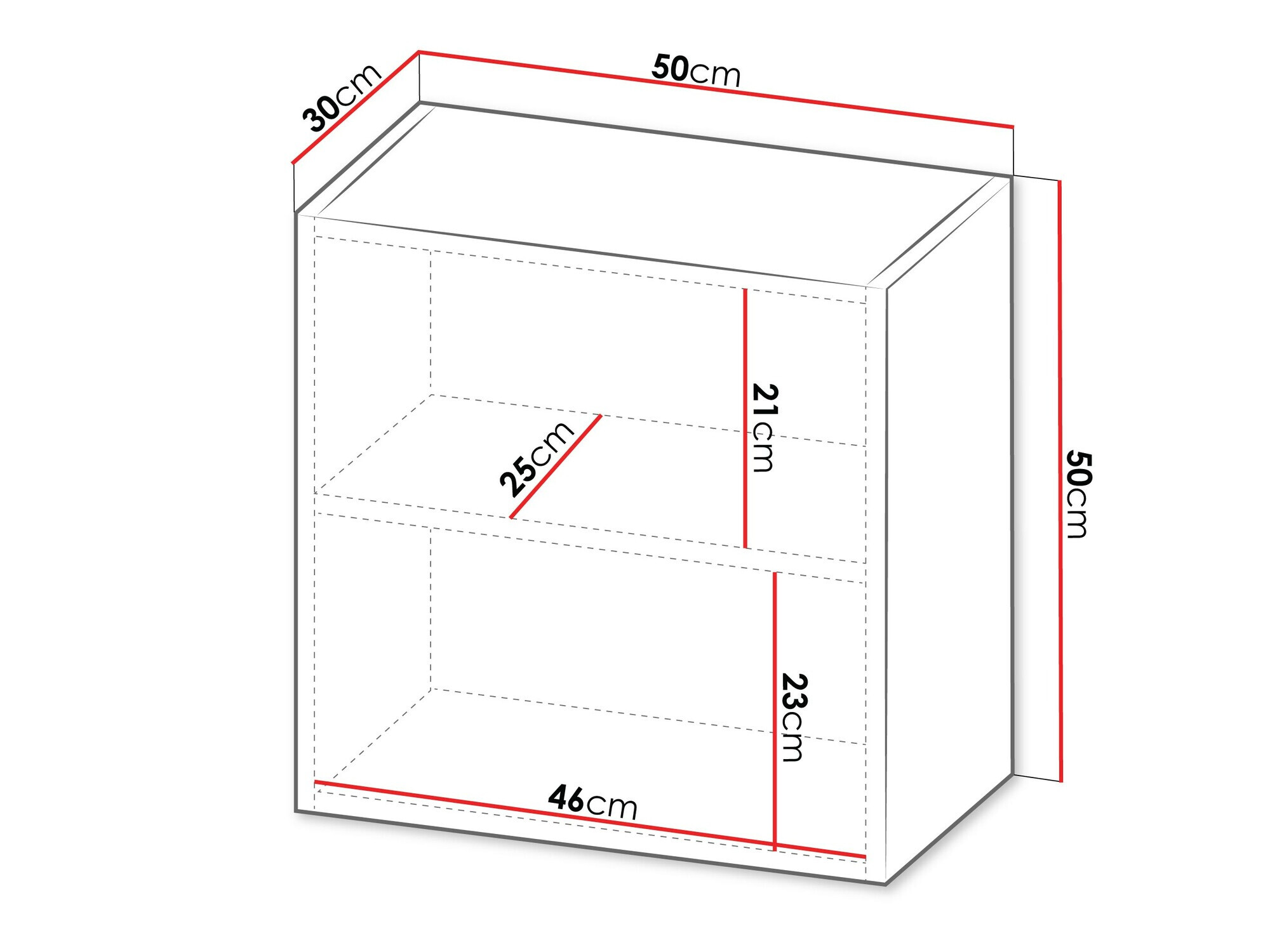 Stenska omarica Calveru 104 (Črna)
