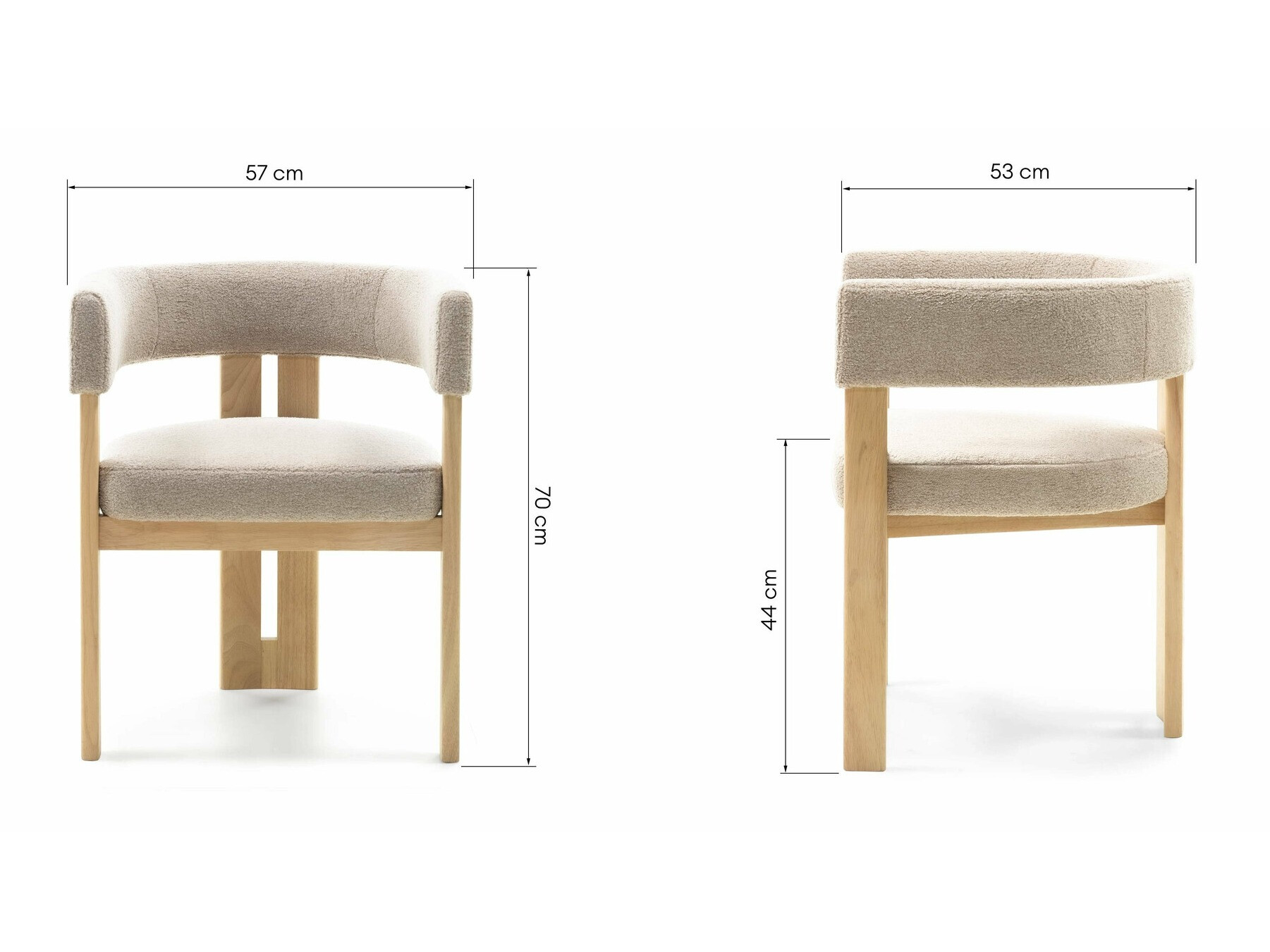 Stol Burleson 176 (Krema + Svetel les)