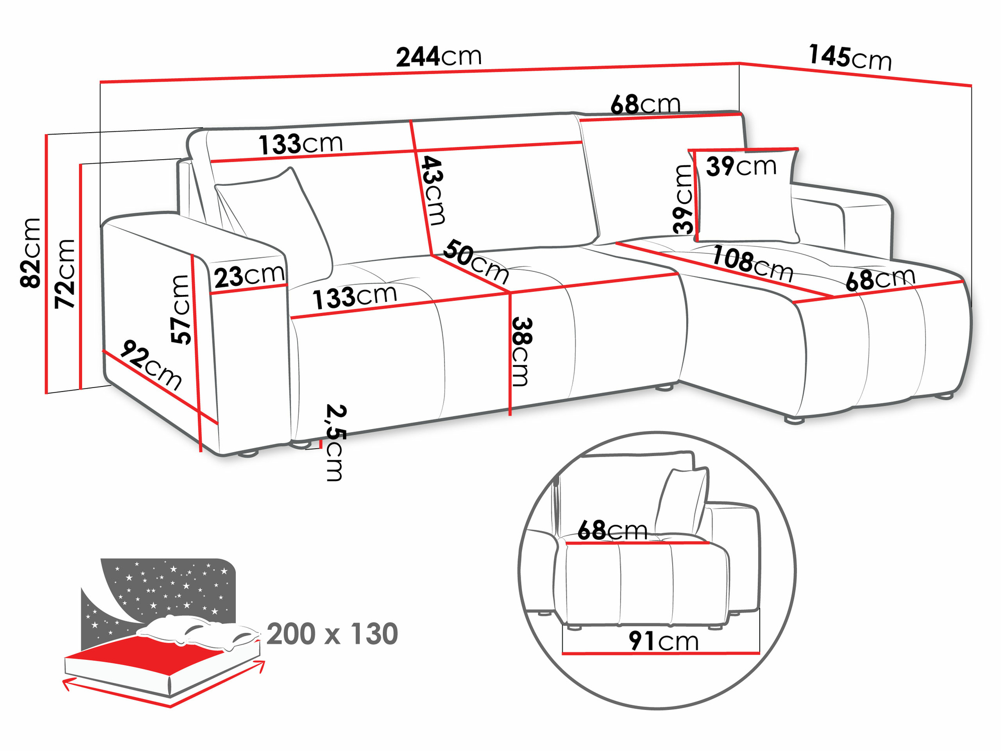 Kotna garnitura Comfivo 361 (Velo 621)