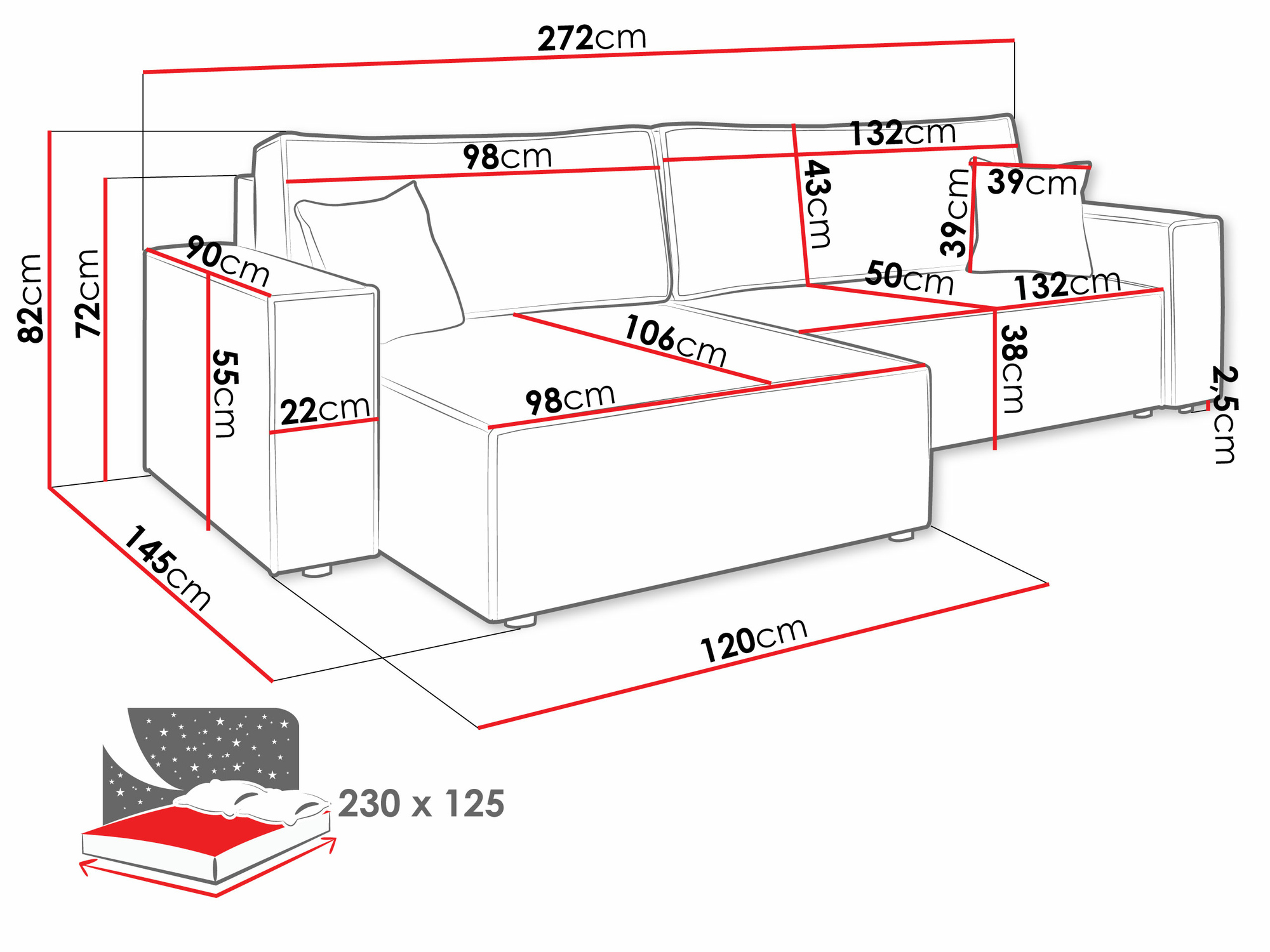 Kotna garnitura Shelton 107 (Lima 27)