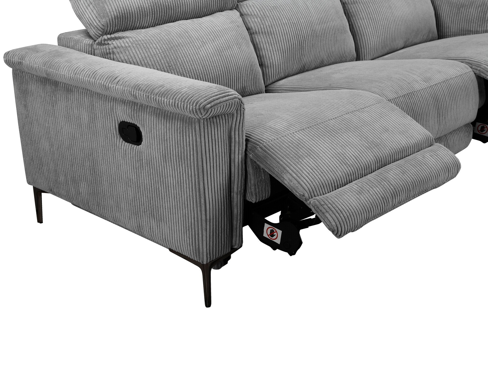 Kavč s počivalnikom Denton 1498 (Svetlo siva)