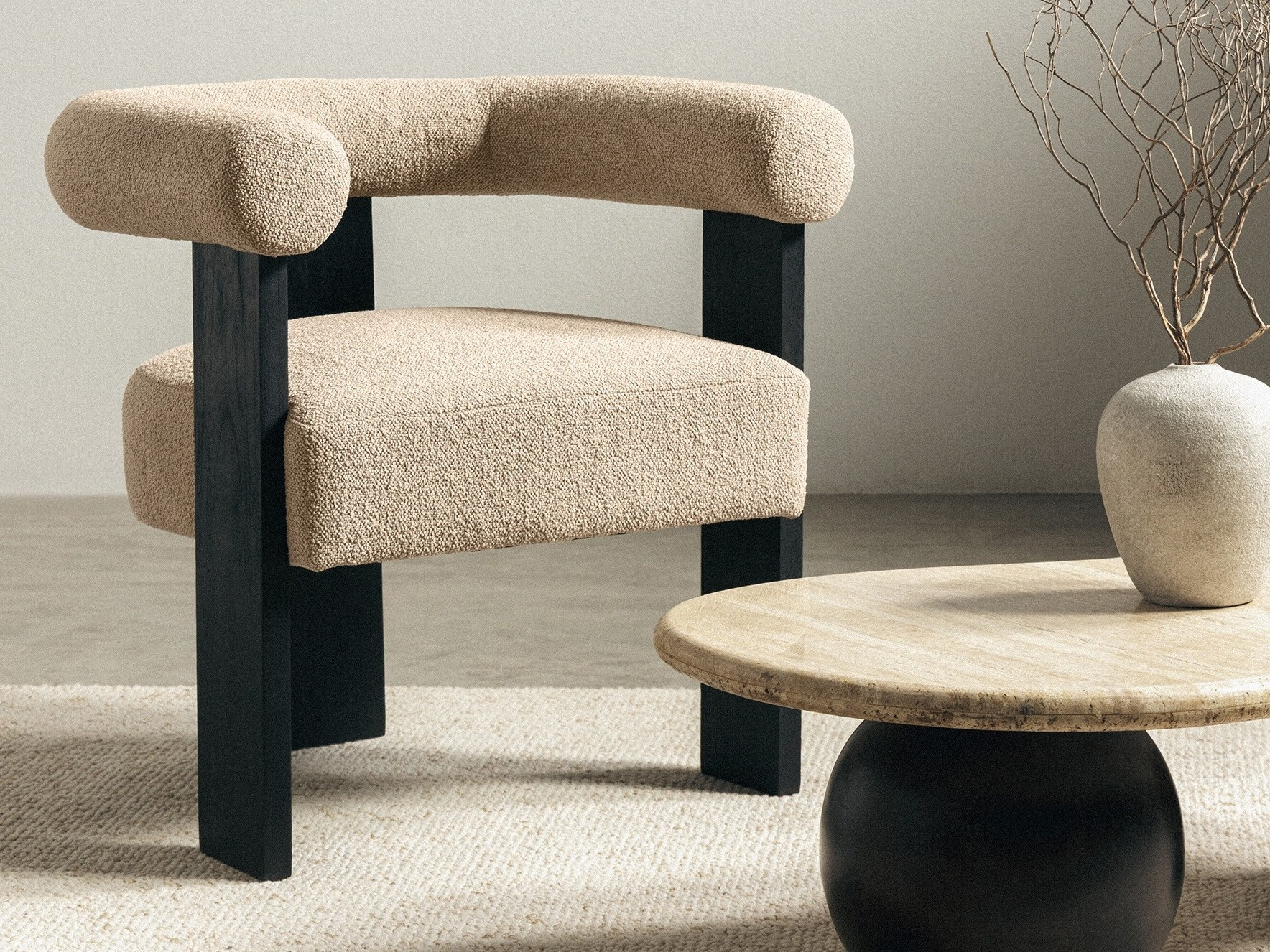 Stol Burleson 184 (Bež + Črna)