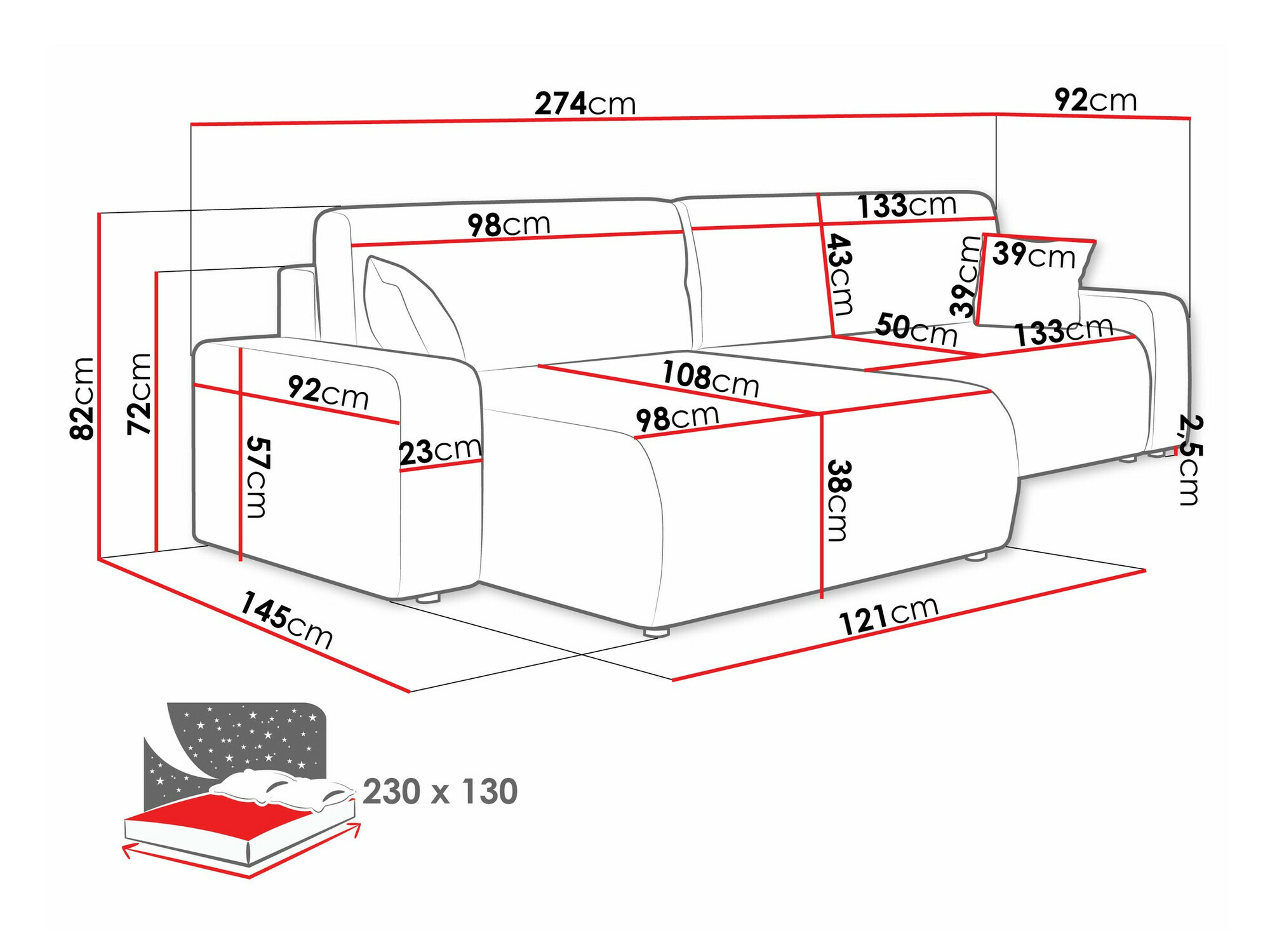 Kotna garnitura Shelton 108 (Poso 14)