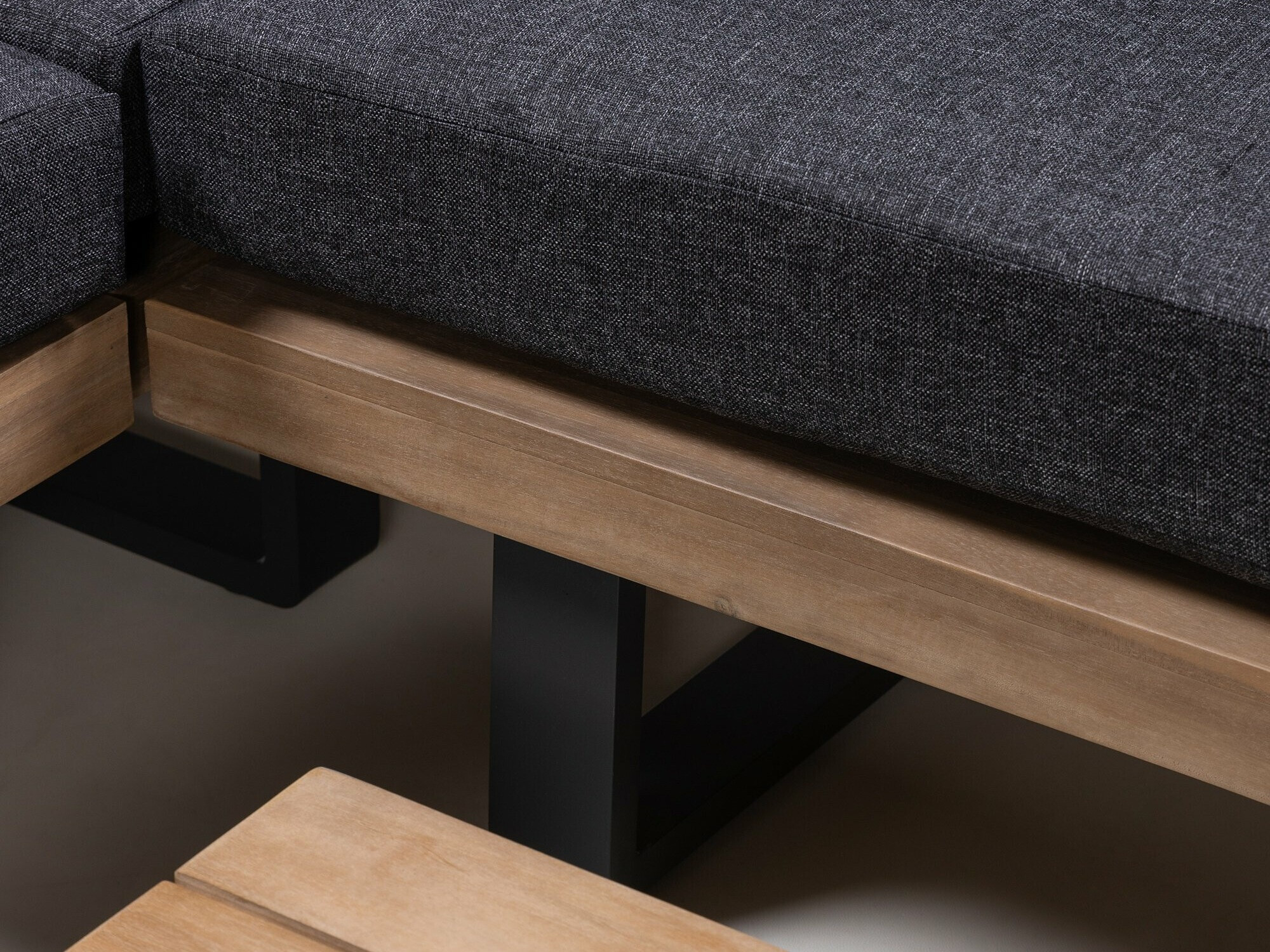 Komplet vrtnega pohištva Burleson 584 (Siva + Akacijev)