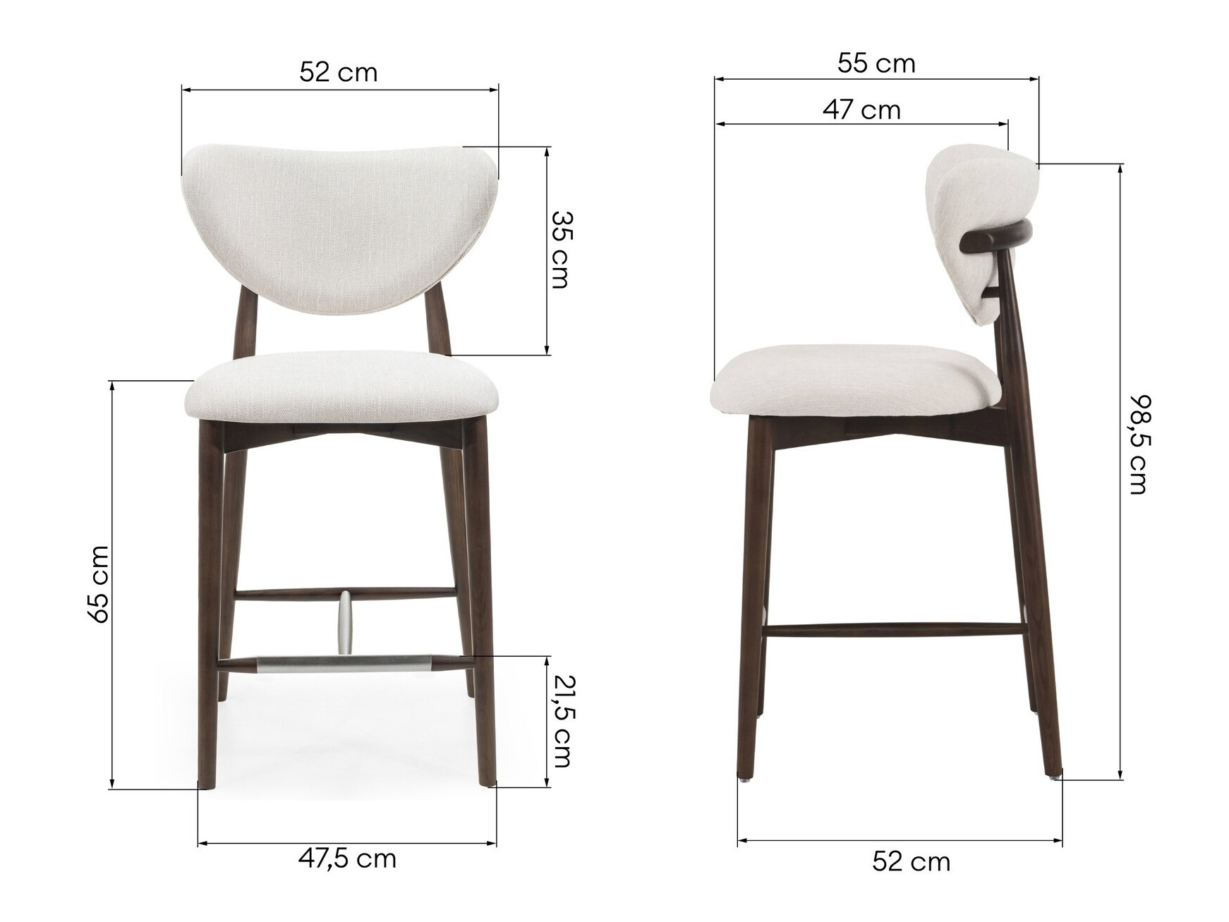 Srednje visok barski stol Burleson 200