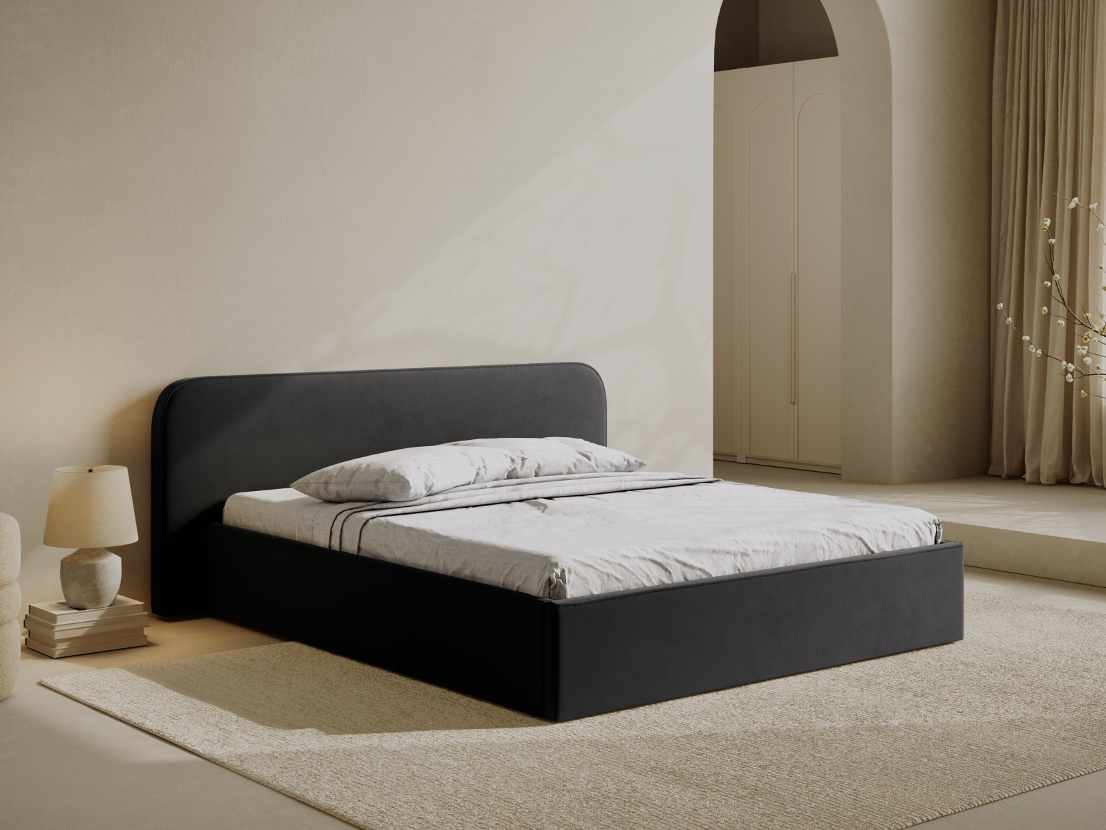 Postelja Beckley 158 (Portland Black)