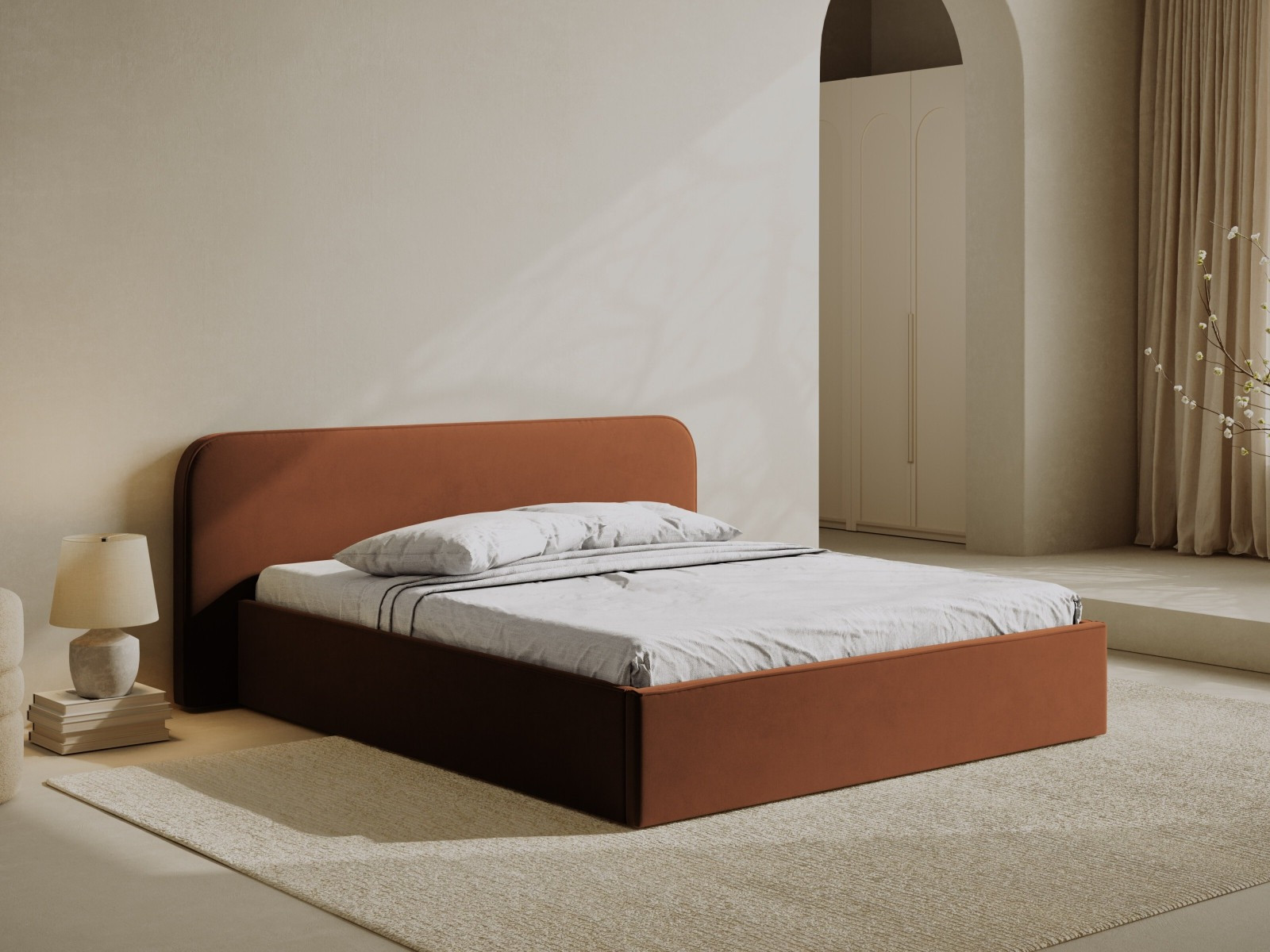 Postelja Beckley 158 (Portland Rust)