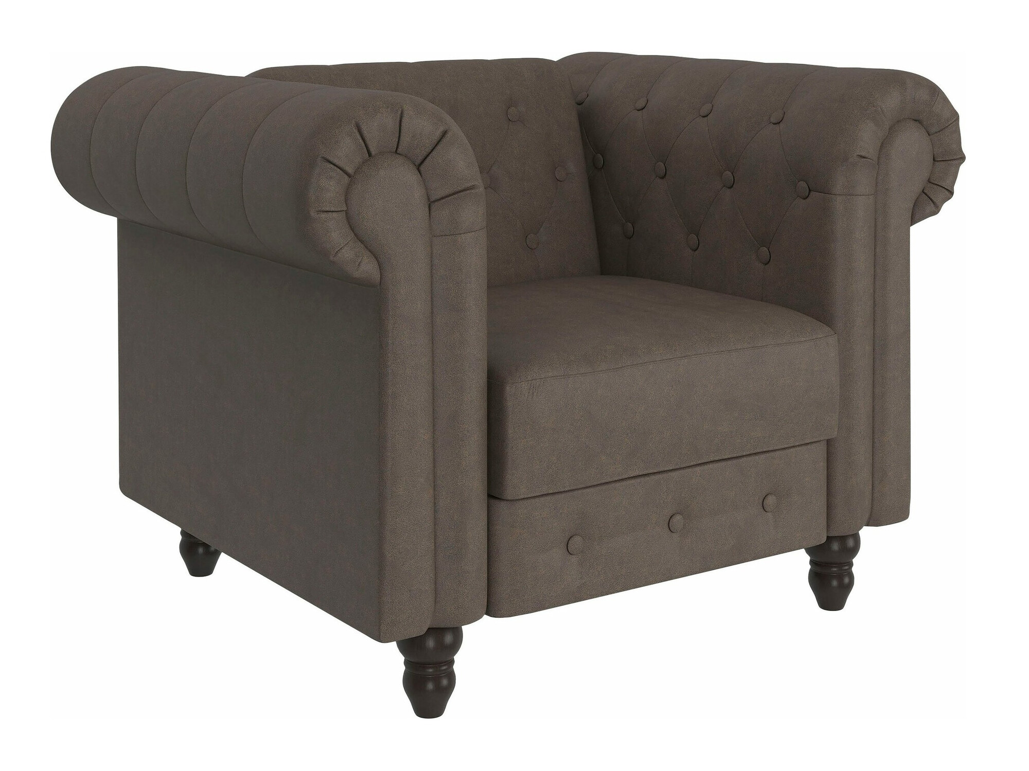 Chesterfield fotelj Tulsa 630 (Rjava)
