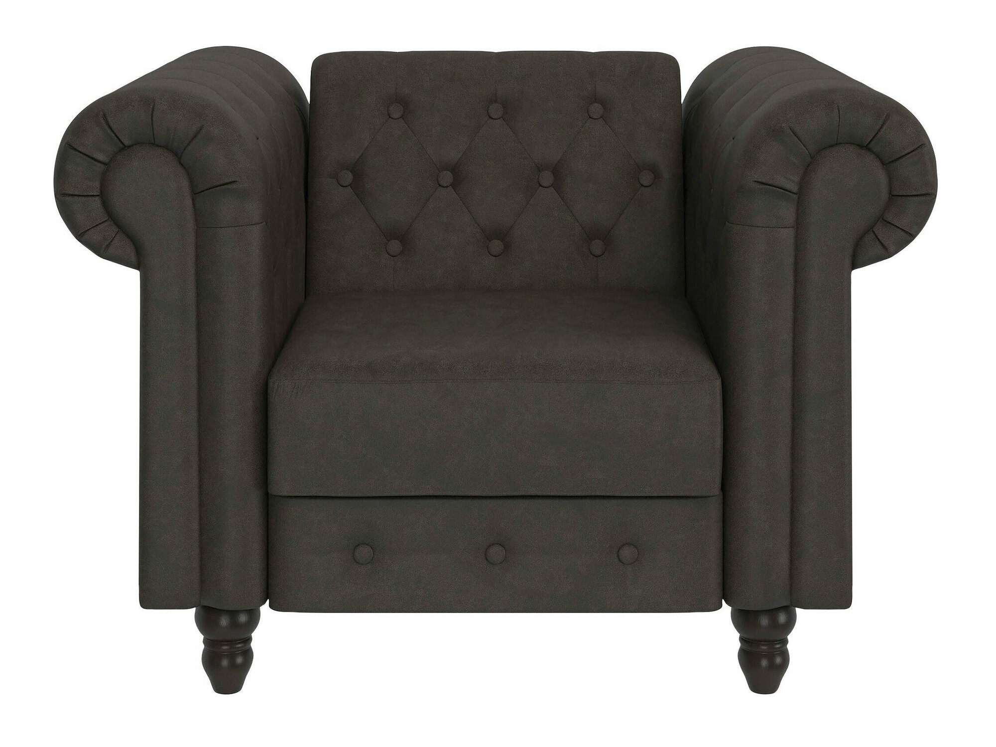 Chesterfield fotelj Tulsa 630 (Temno rjava)