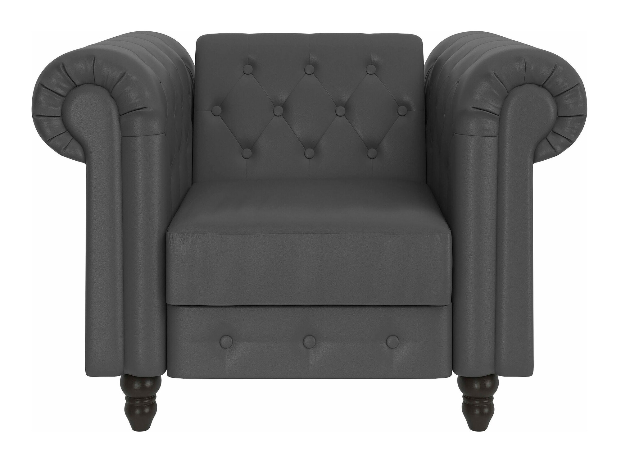 Chesterfield fotelj Tulsa 630 (Temno siva)