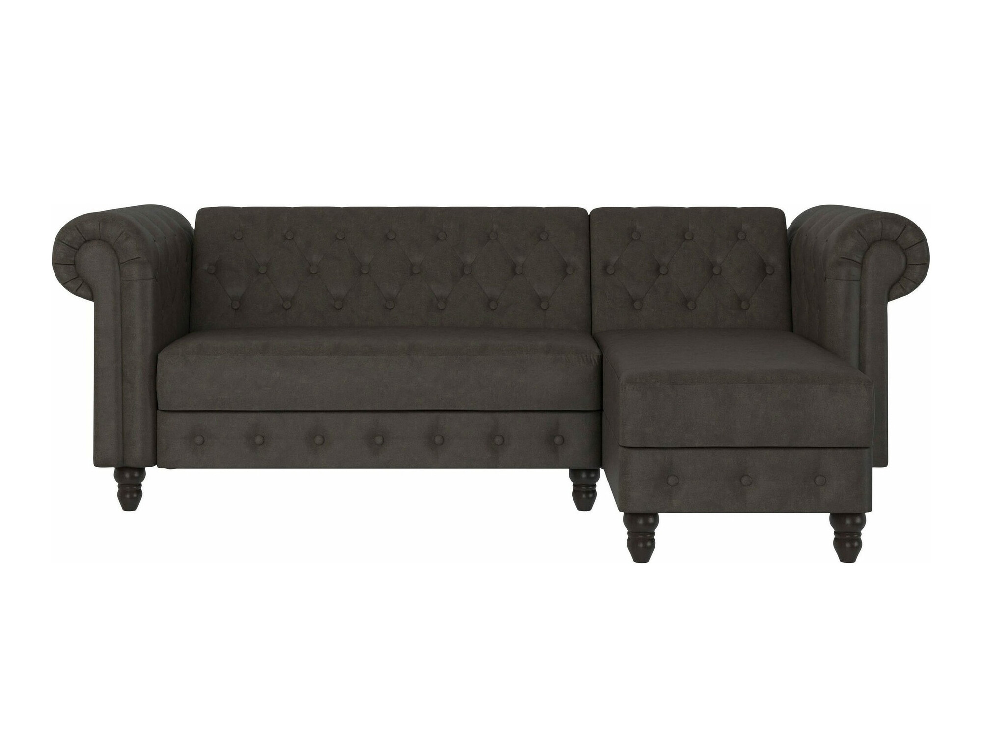 Chesterfield kotna garnitura Tulsa 622 (Dakr rjava)