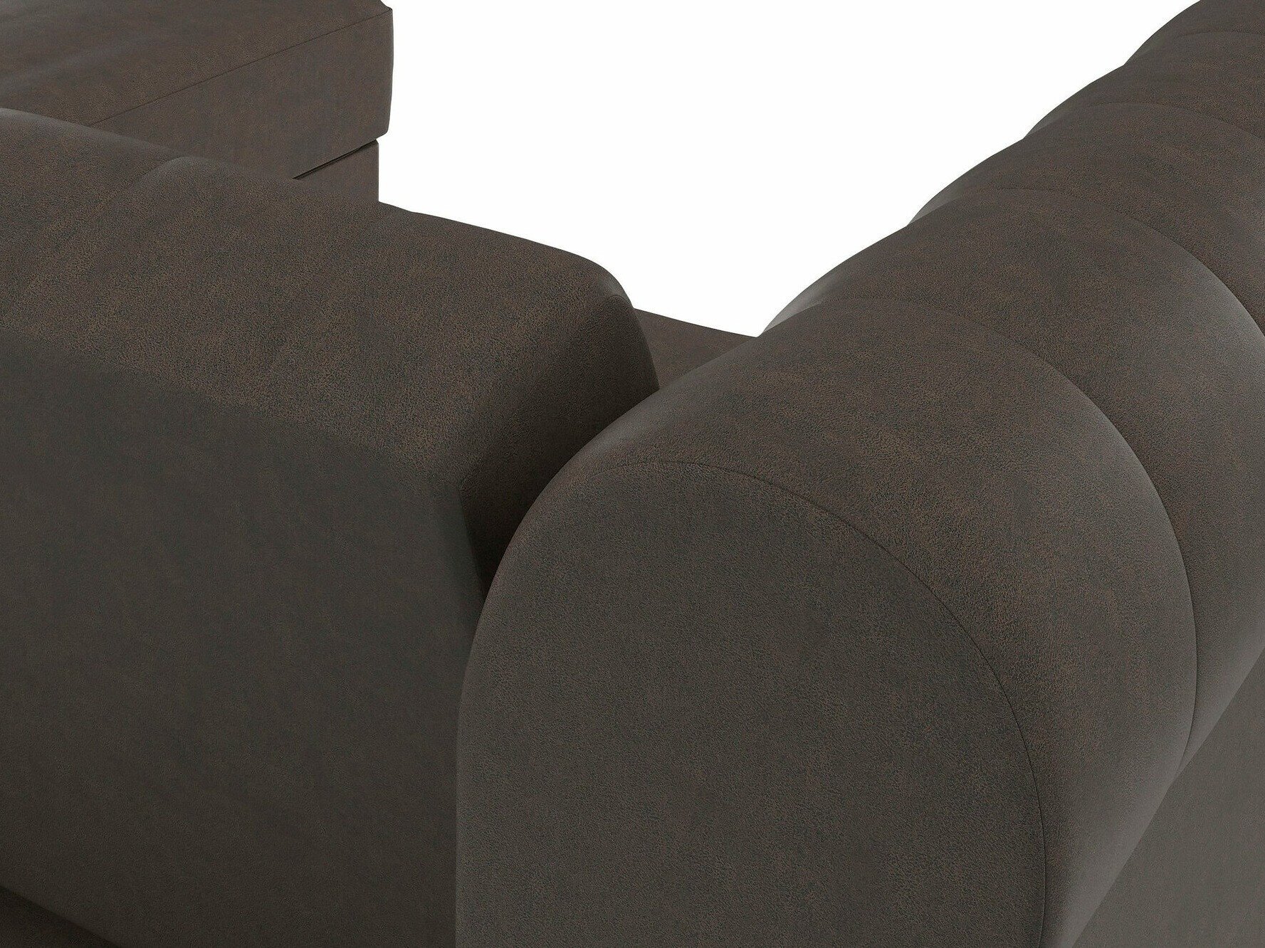 Chesterfield kotna garnitura Tulsa 622 (Temno rjava)