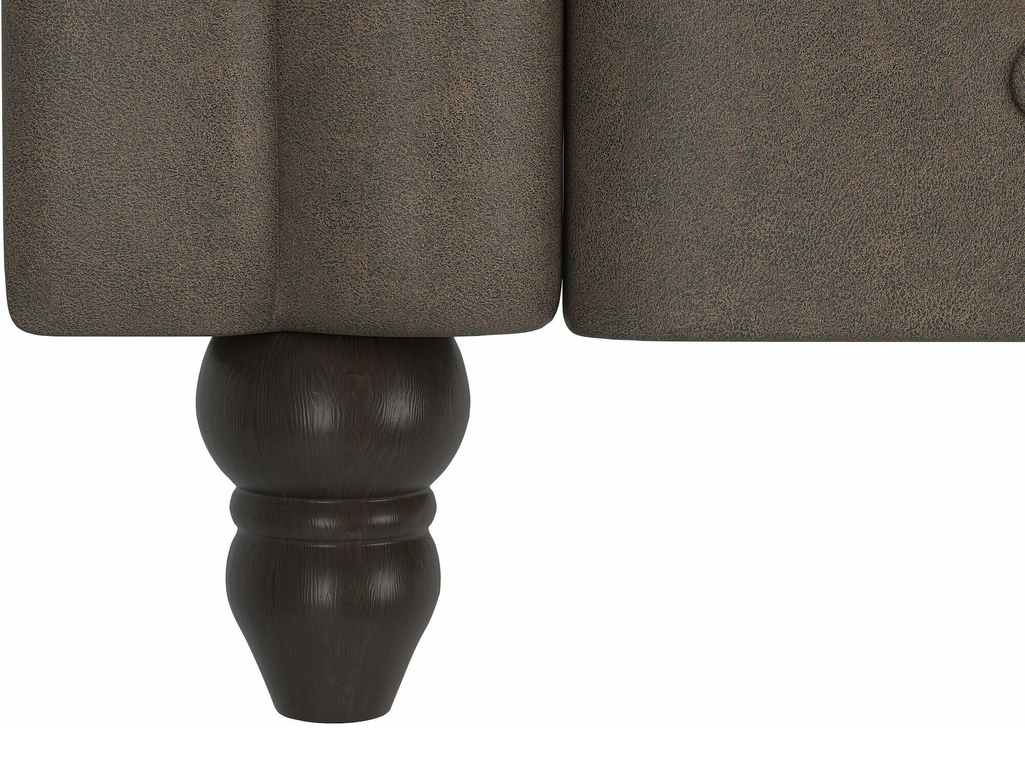 Chesterfield kotna garnitura Tulsa 622 (Temno rjava)