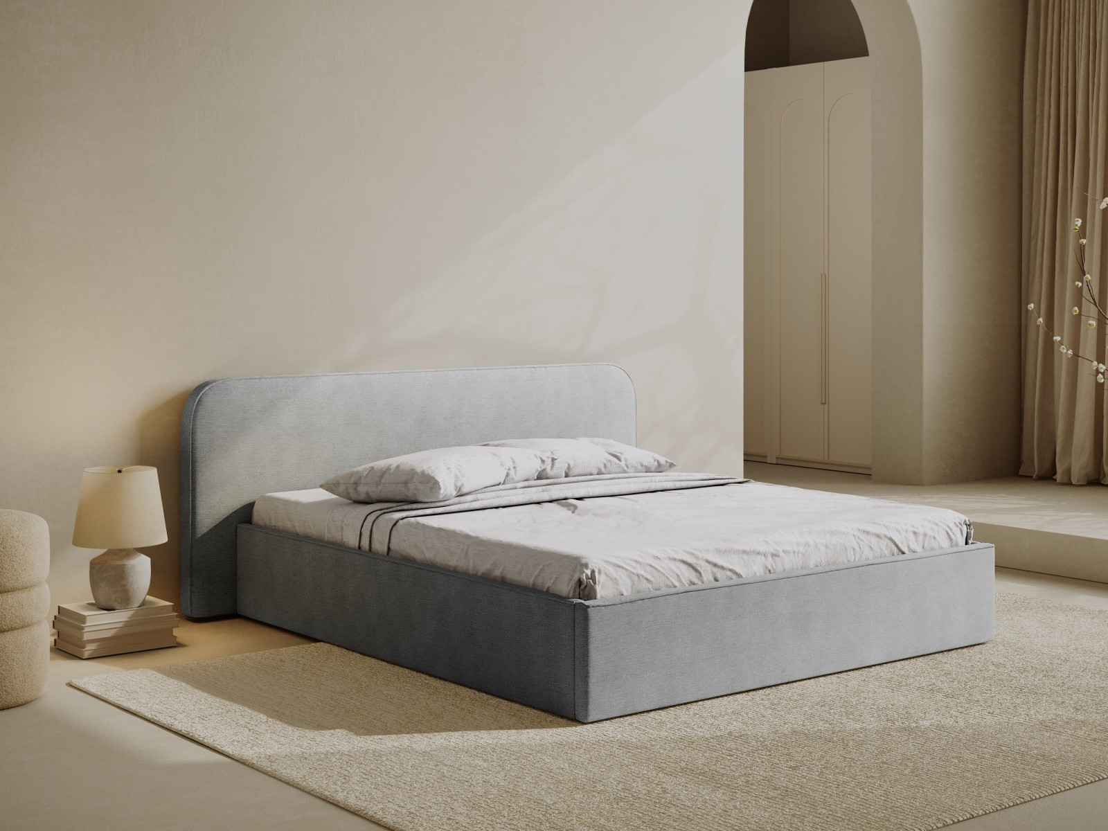 Postelja Beckley 158 (Babel Light grey)