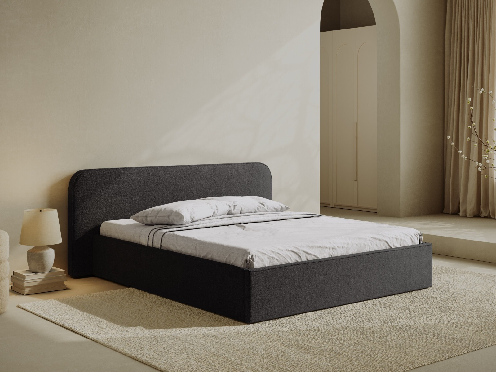 Postelja Beckley 158 (Monet Anthracite)