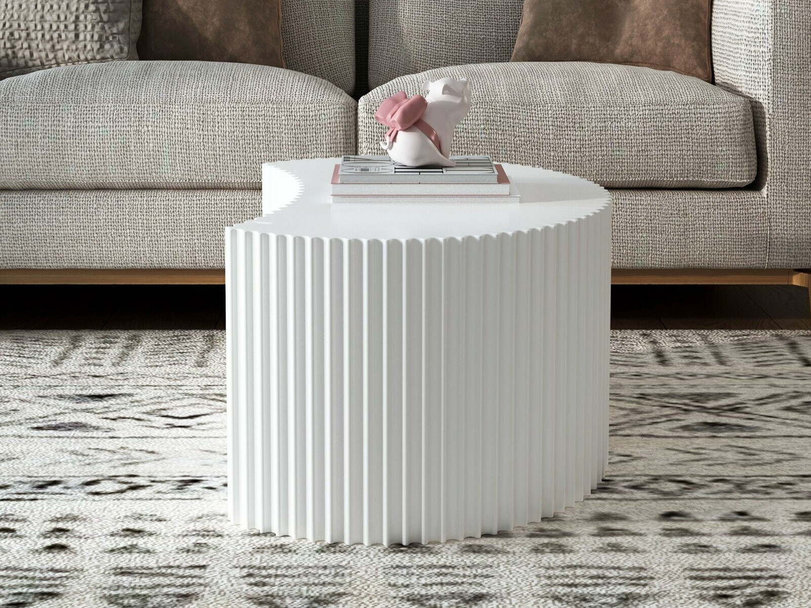 Komplet klubskih mizic Burleson 234 (Bela)