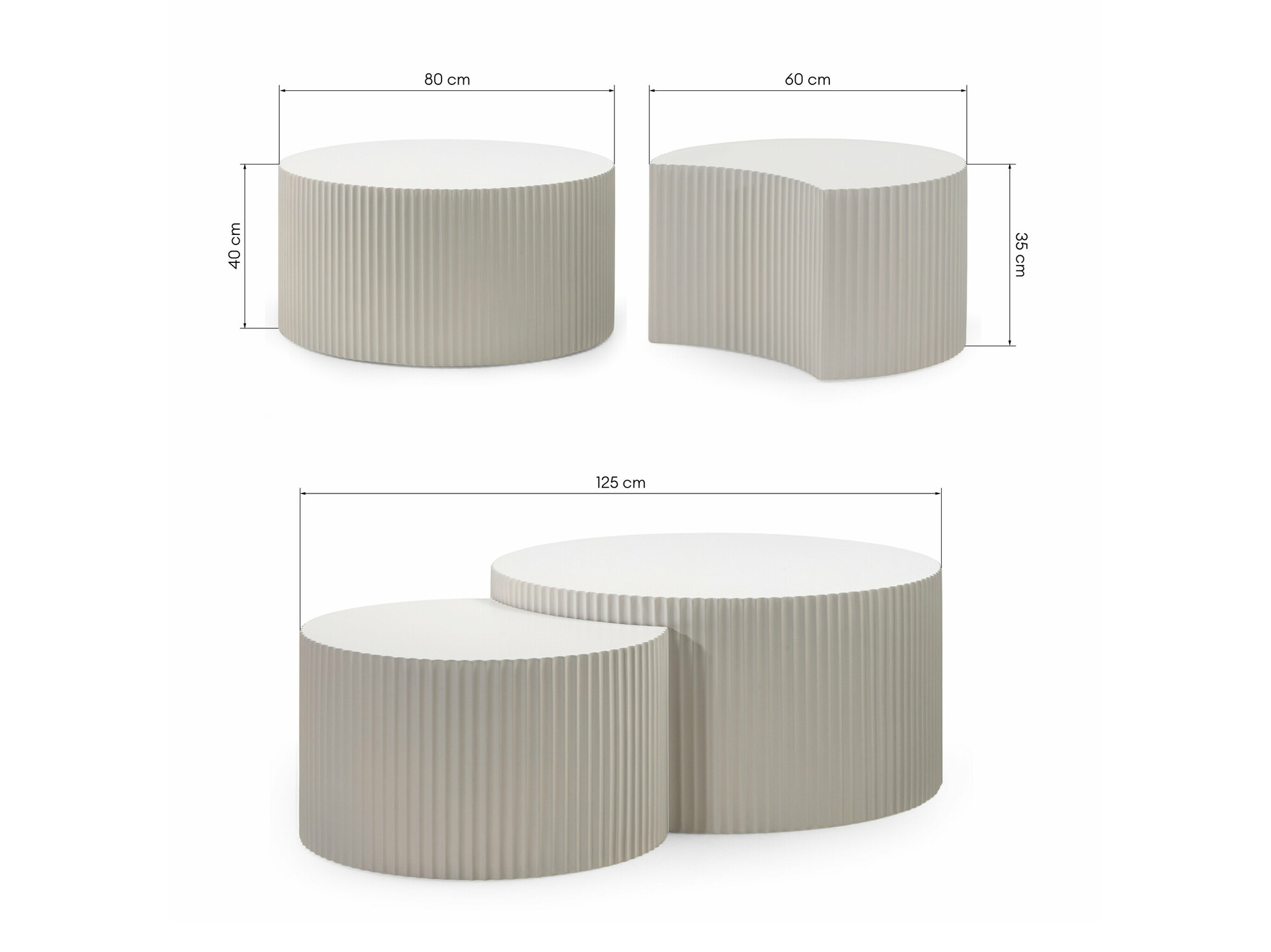 Komplet klubskih mizic Burleson 234 (Kašmir)