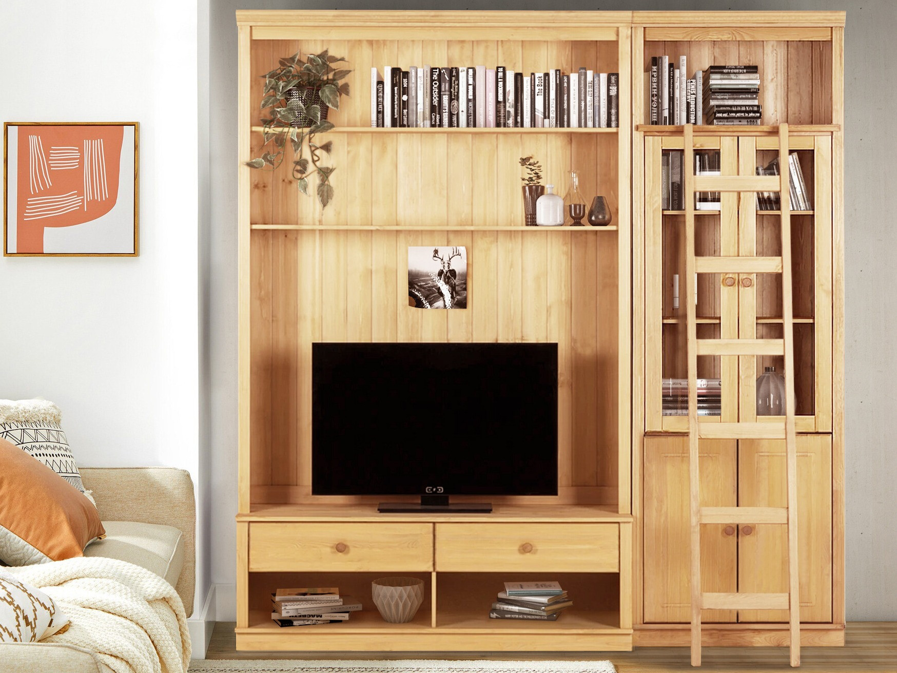 Komplet za dnevno sobo Saltoro 125 (Svetlo rjava)