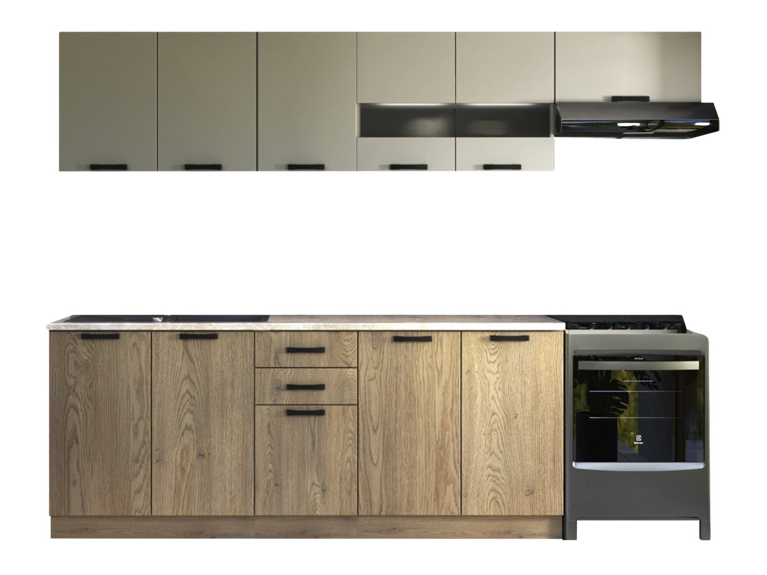 Kuhinjski blok Houston 1182 (Kašmir + Hrast)