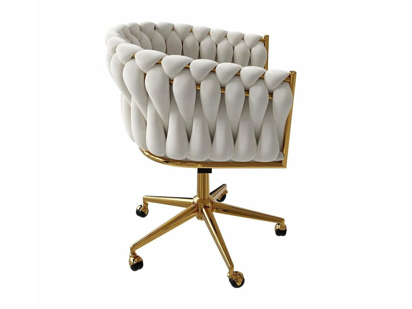 Pisarniški stol Burleson 235 (Bež + Zlata)