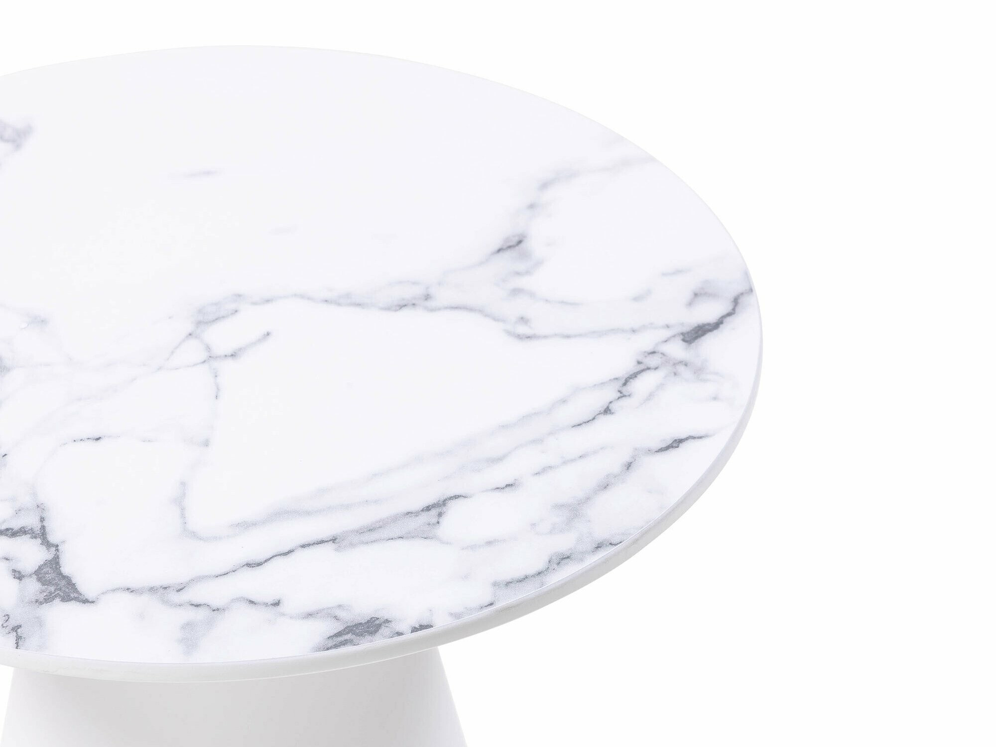 Stranska mizica Burleson 440 (Beli marmor)