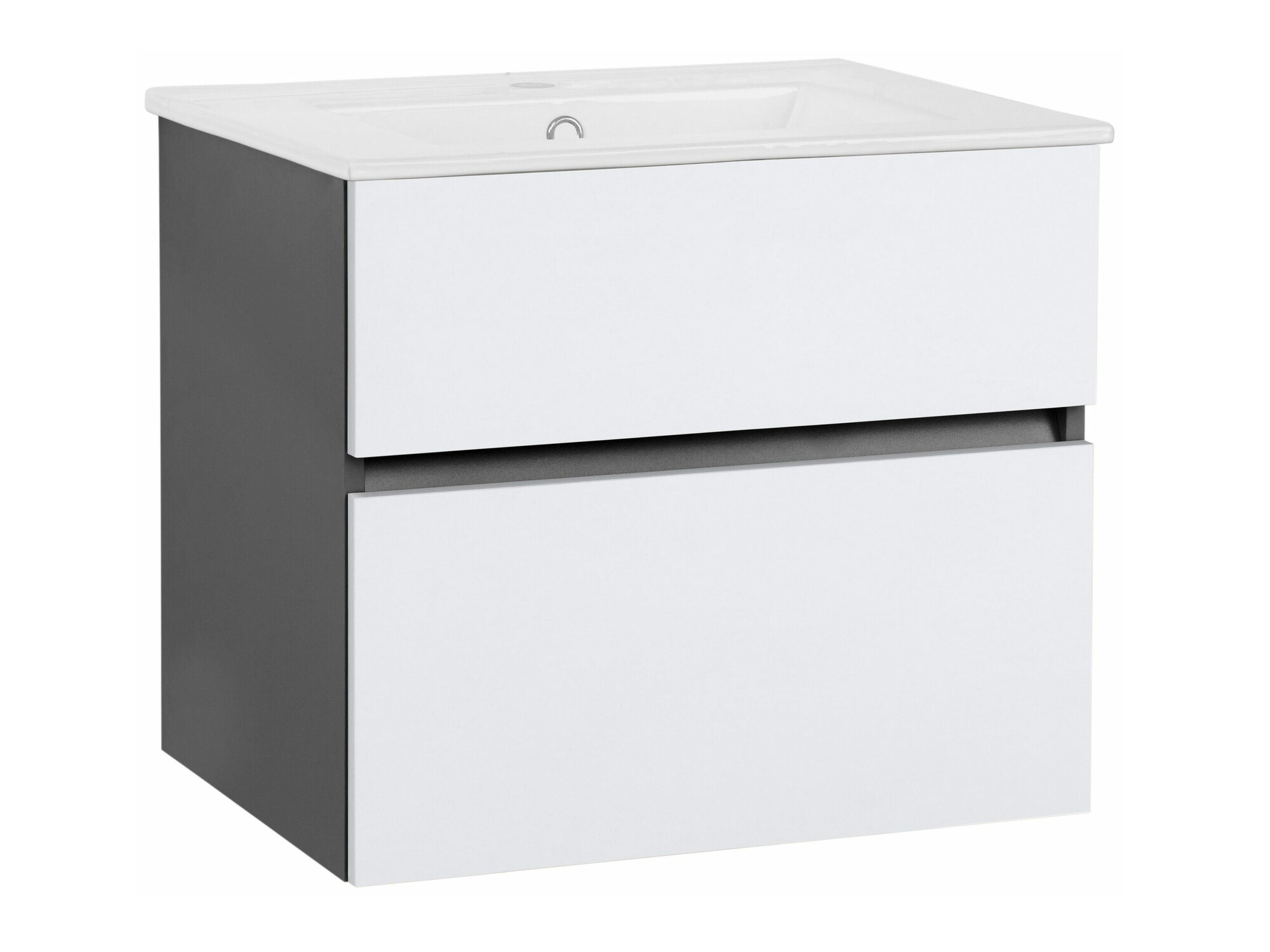 Viseča kopalniška omarica za umivalnik Denton 1478 (Bela + Antracit)