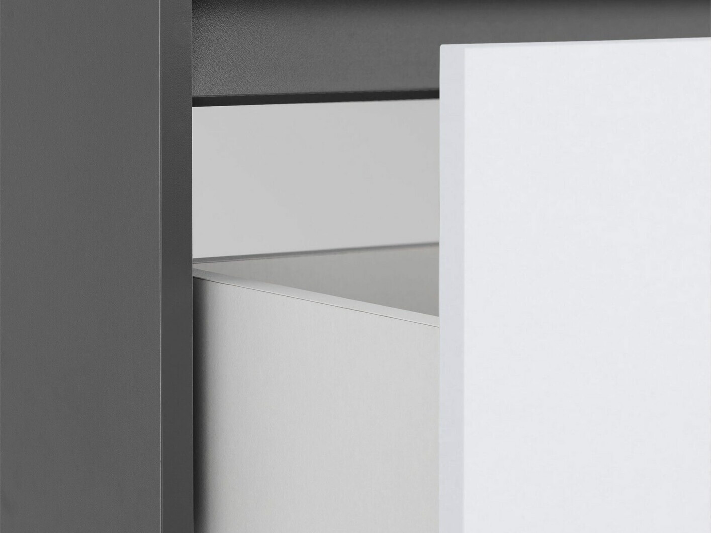 Viseča kopalniška omarica za umivalnik Denton 1478 (Bela + Antracit)