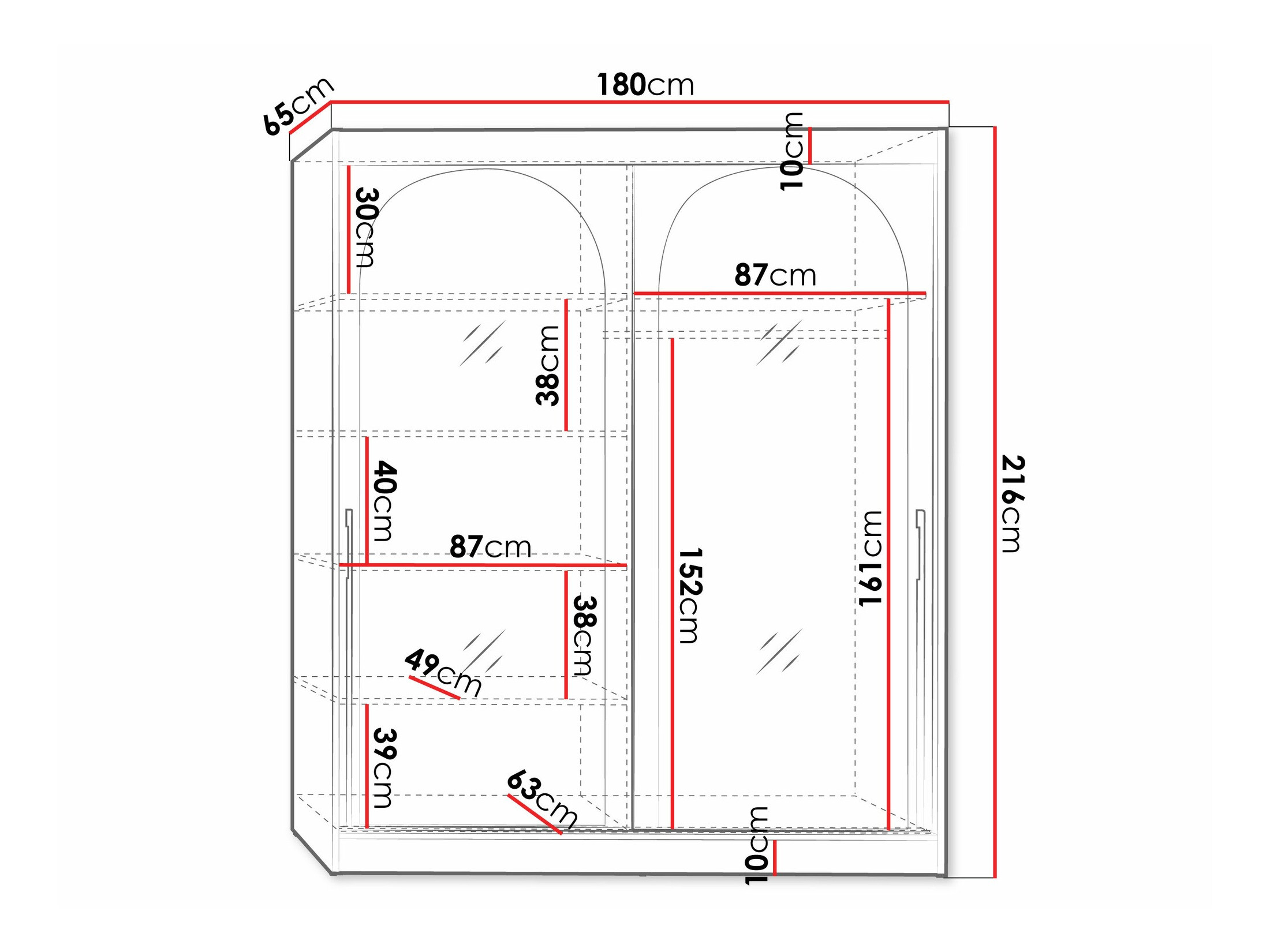 Garderobna omara Toledo 132 (Kašmir)