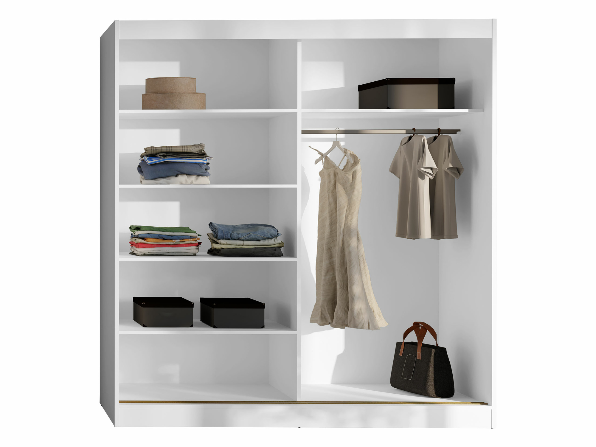 Garderobna omara Toledo 133 (Bela)