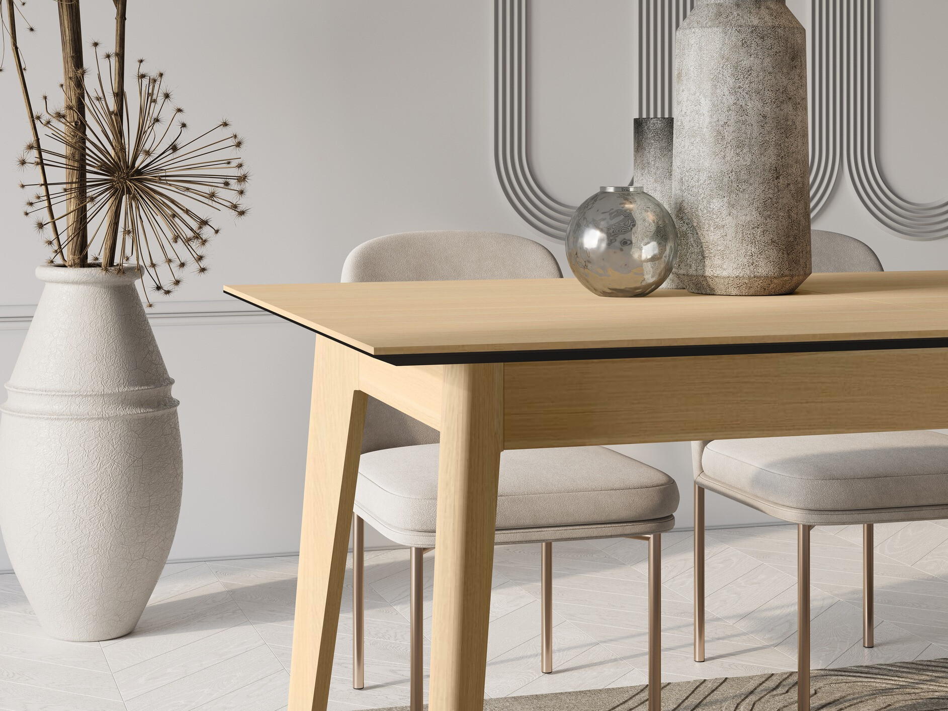 Miza Fresno 174 (Lahki hrast)