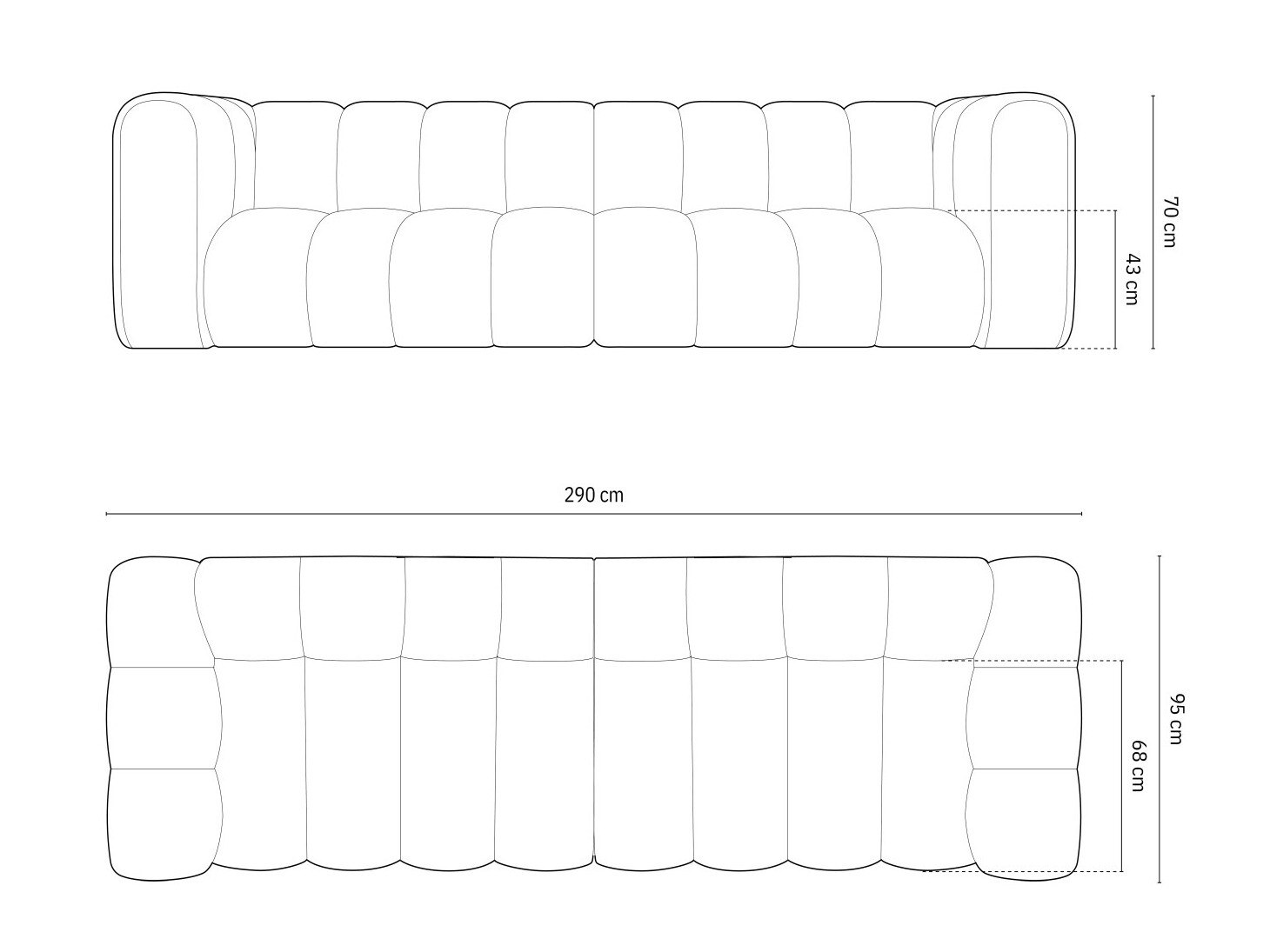 Modularni kavč Cirleve 100 (Haga 23)