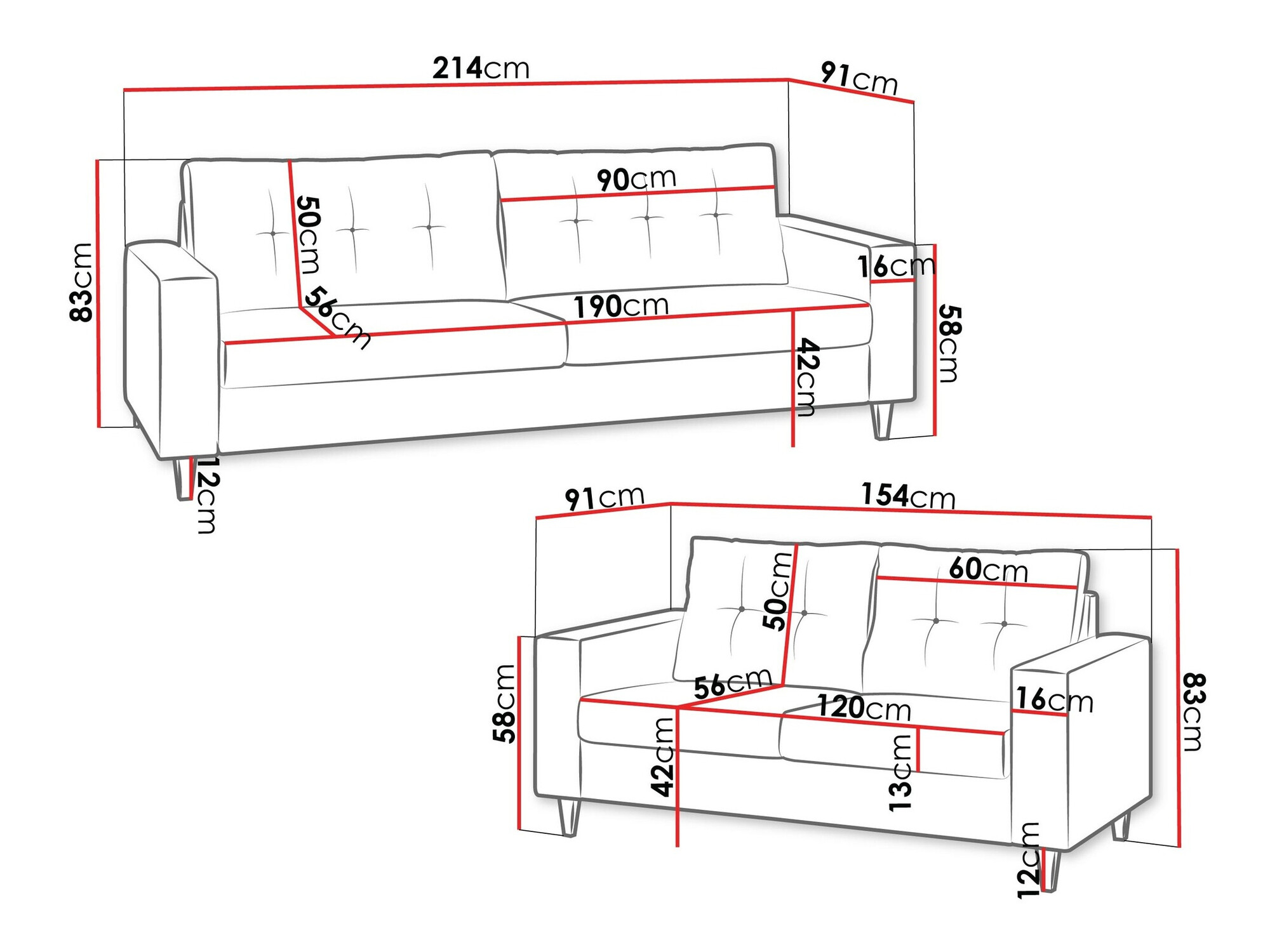 Komplet oblazinjenega pohištva Temple 112