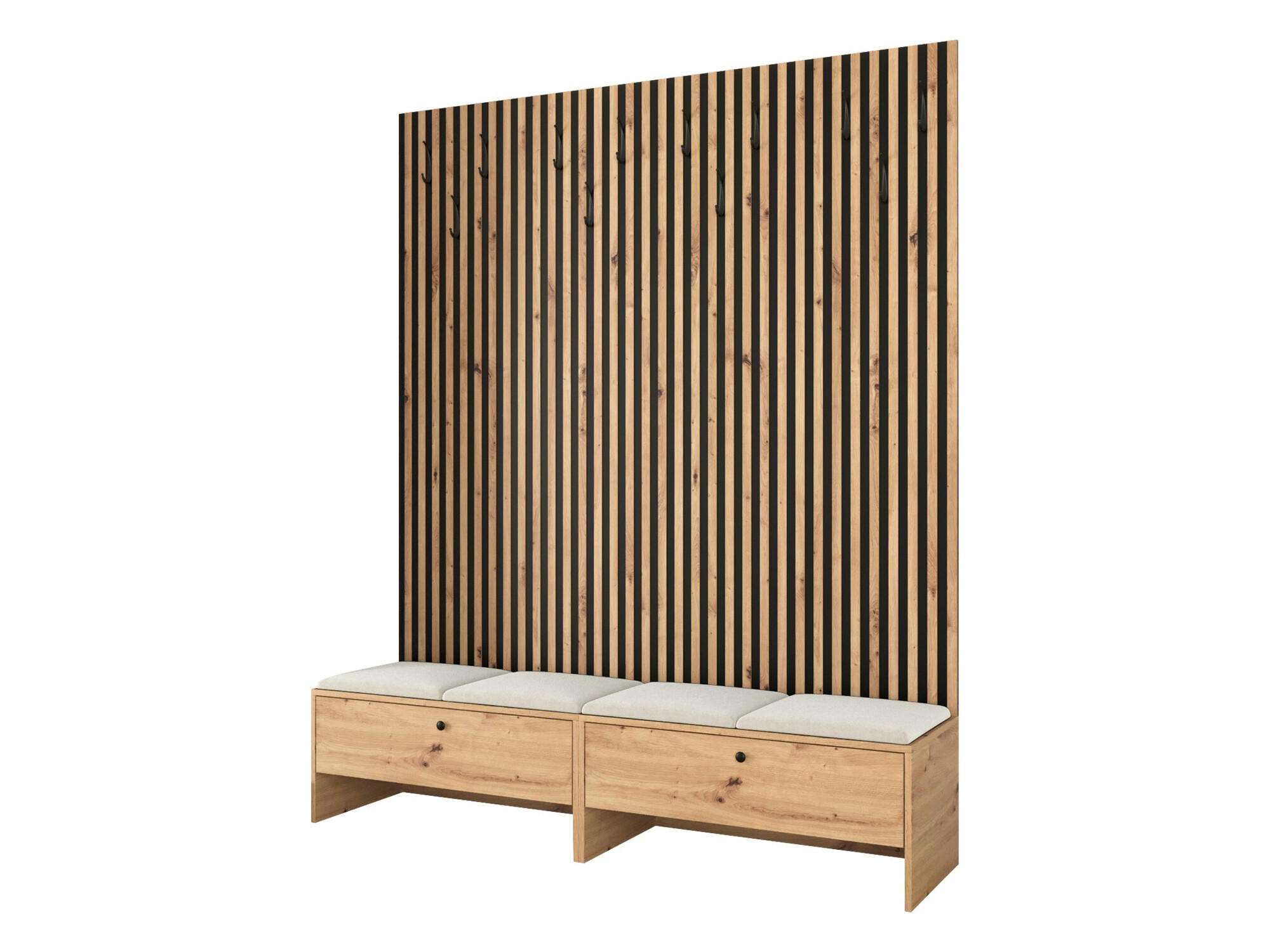 Komplet za predsobo Donio V (Artisan hrast + Manila 02)