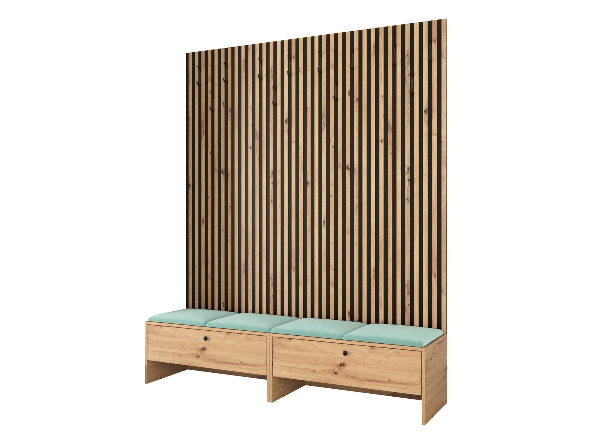 Komplet za predsobo Donio V (Artisan hrast + Manila 11)