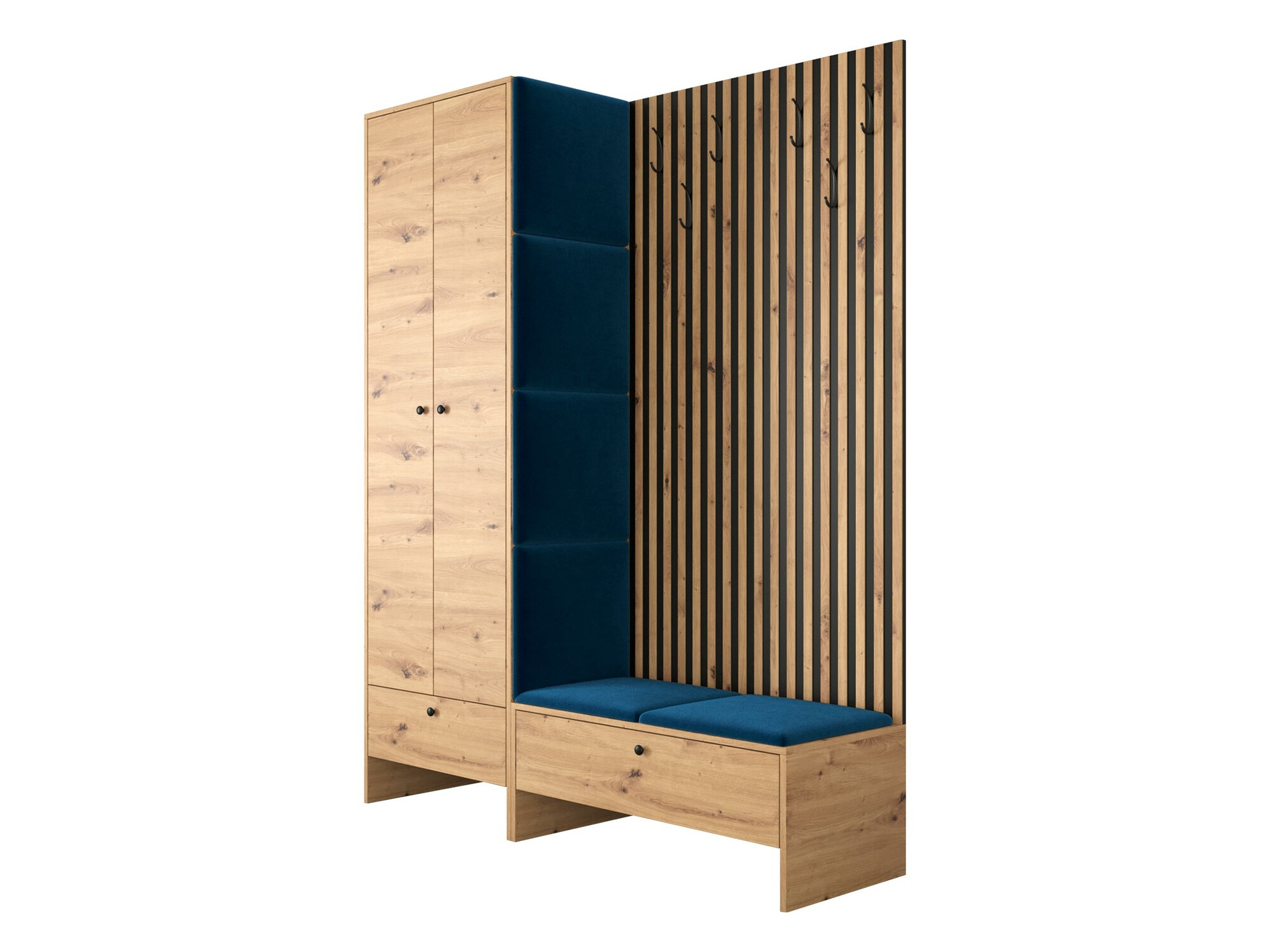 Komplet za predsobo Hartford 320 (Artisan hrast + Manila 26)