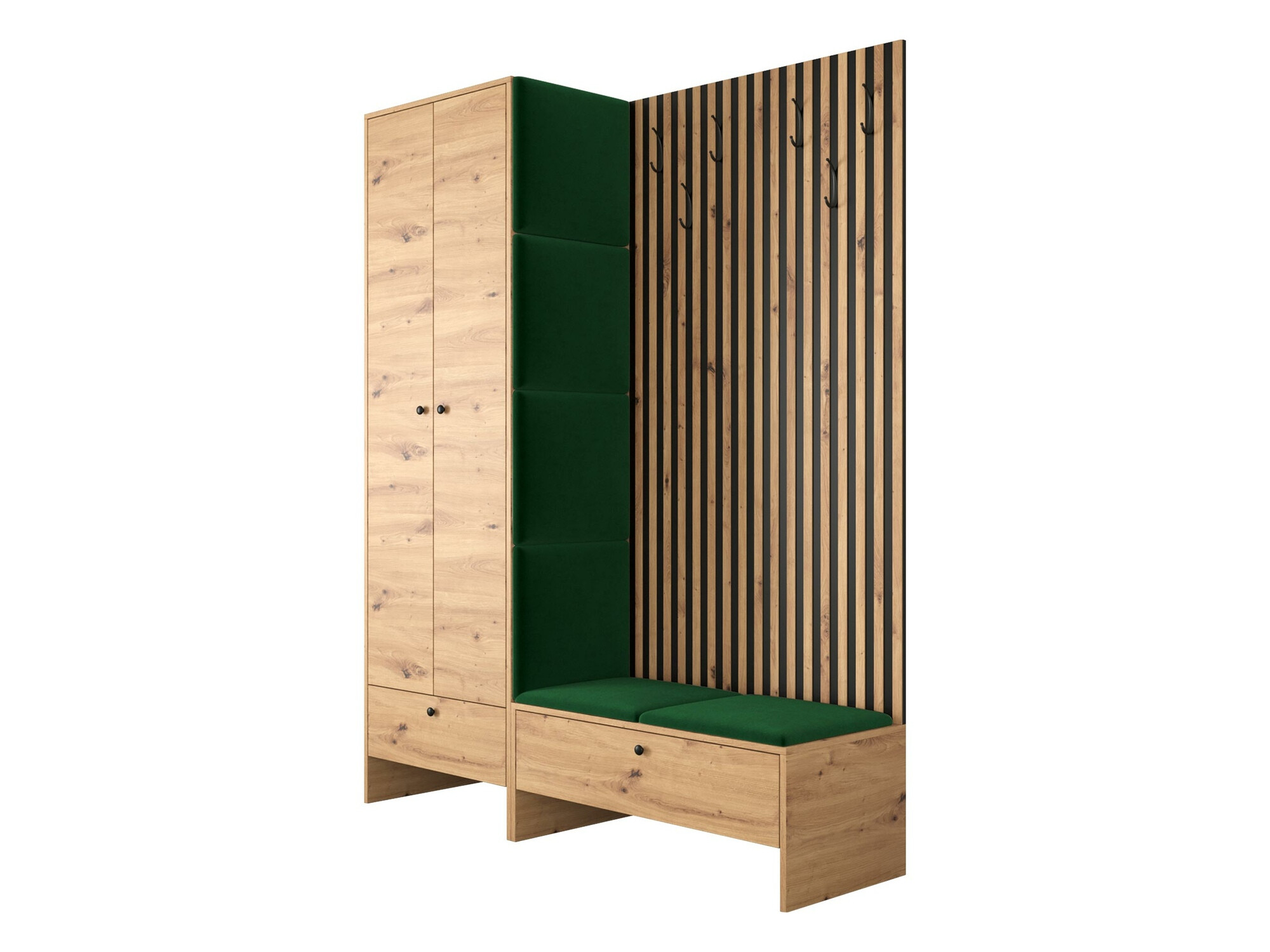 Komplet za predsobo Hartford 320 (Artisan hrast + Manila 35)