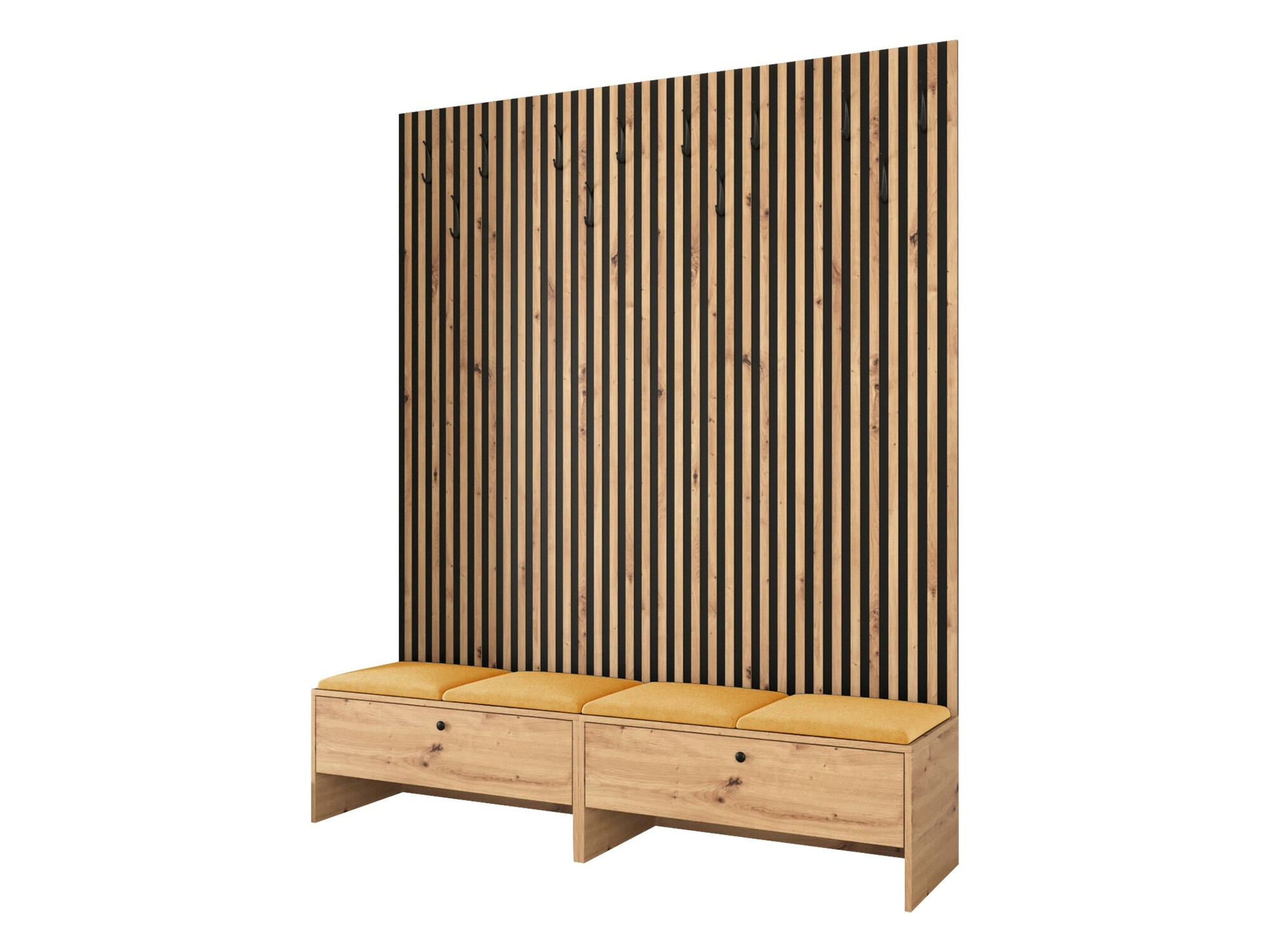 Komplet za predsobo Hartford 485 (Artisan hrast + Manila 32)