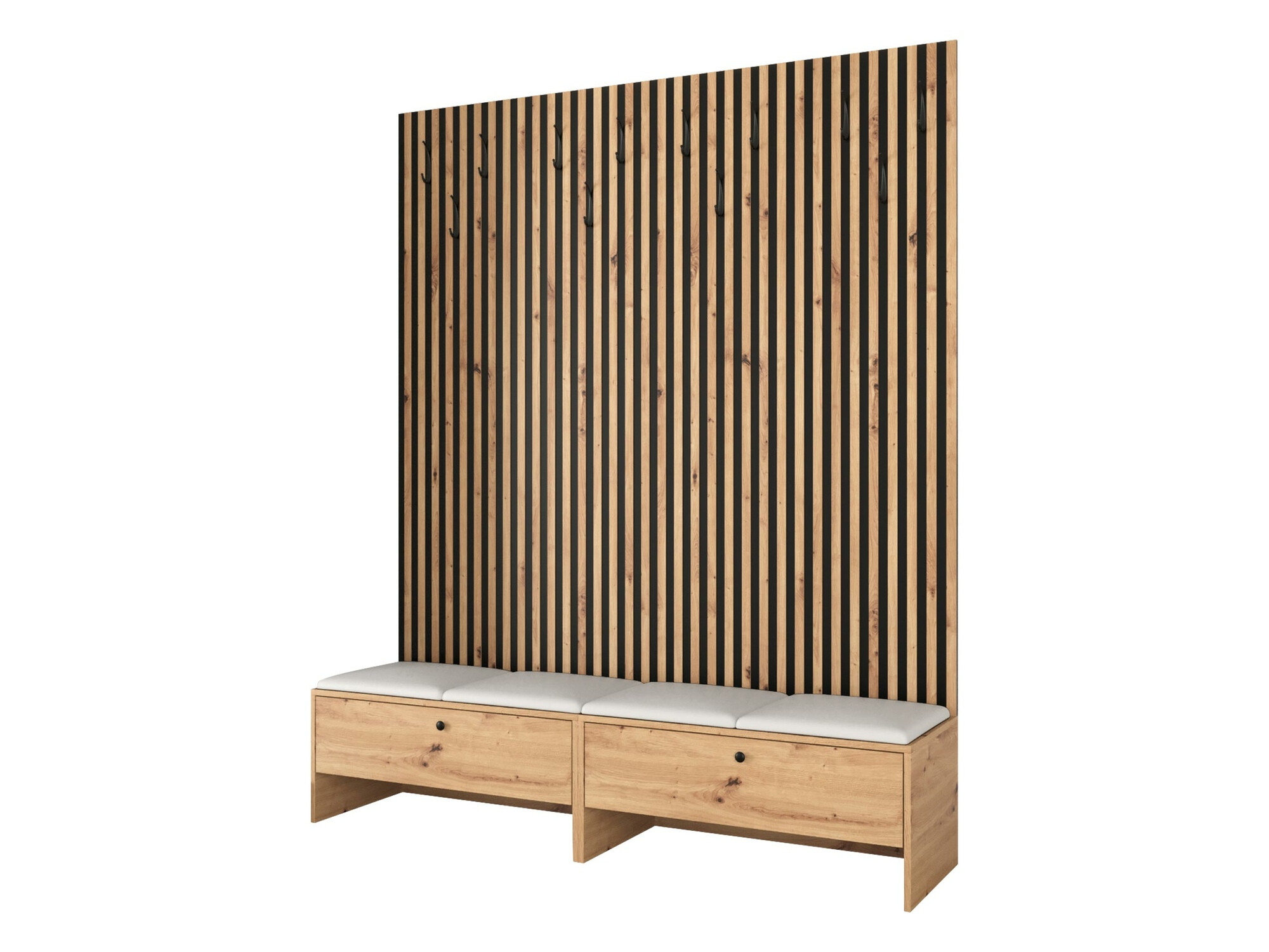 Komplet za predsobo Hartford 485 (Artisan hrast + Soft 017)