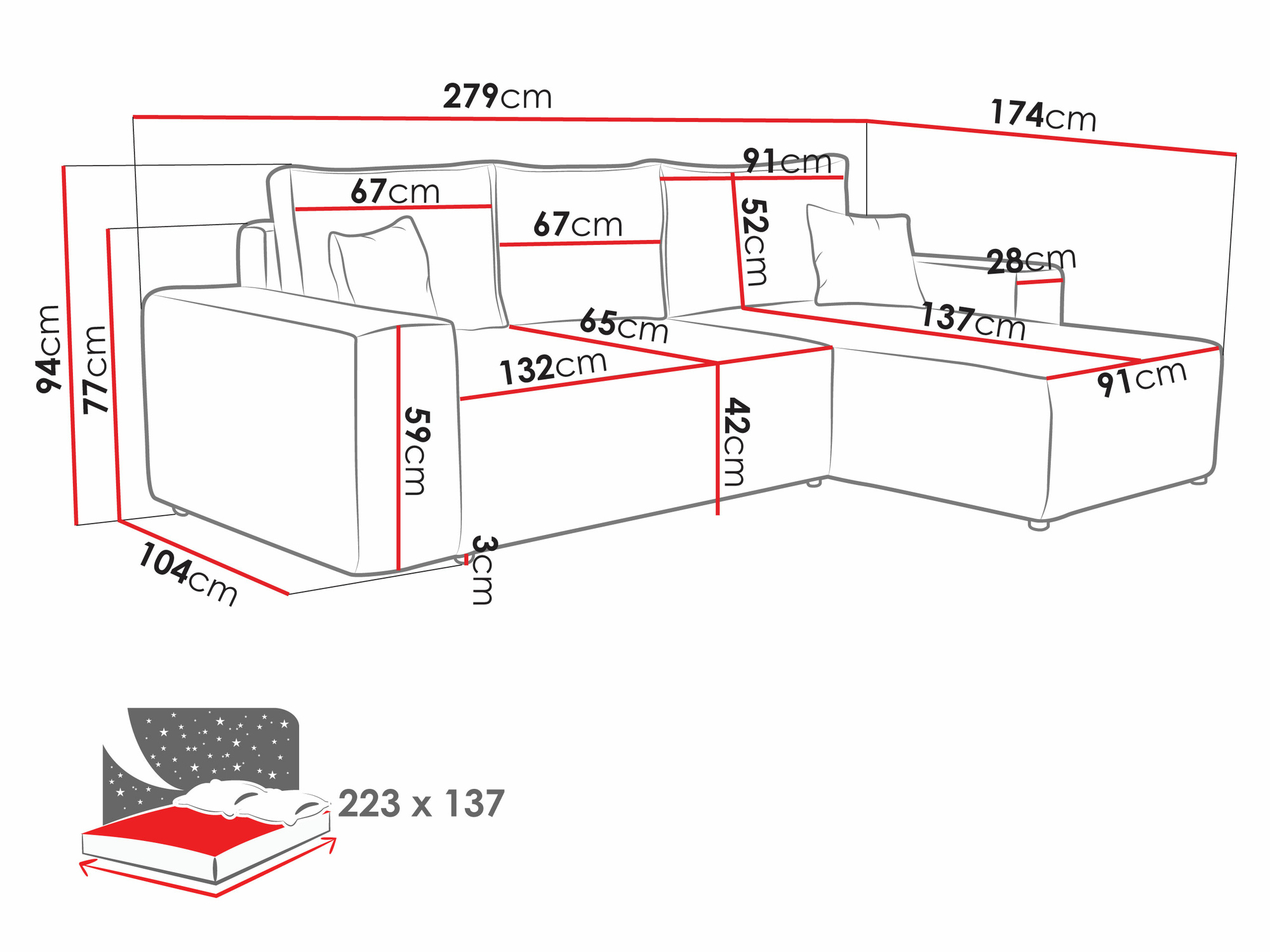 Kotna garnitura Clovis 108 (Manila 16)