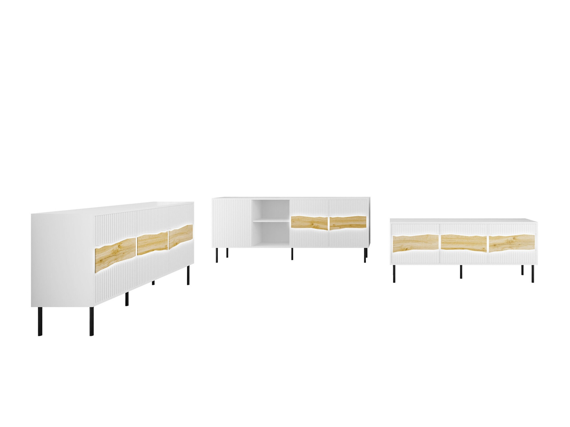 Komplet za dnevno sobo Monevare 105 (Wotan hrast + Kašmir)