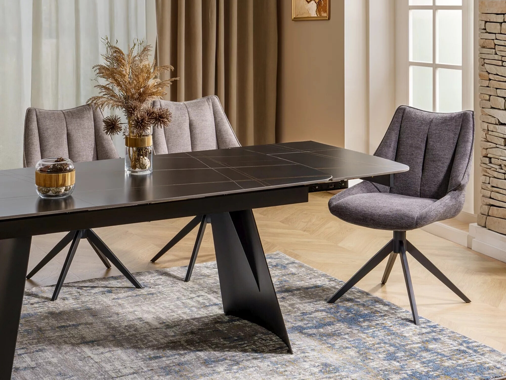 Stol Detroit 414 (Svetlo rjava)